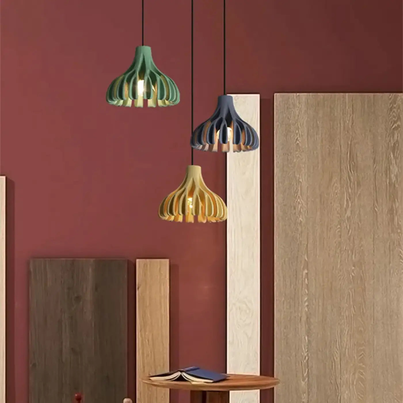 Suspension Luminaire Chic en Bois - Guifa