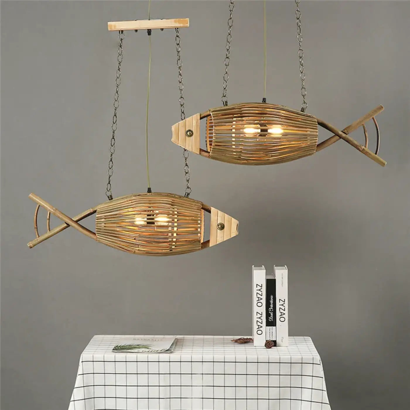 Suspension Luminaire en Rotin - Palile