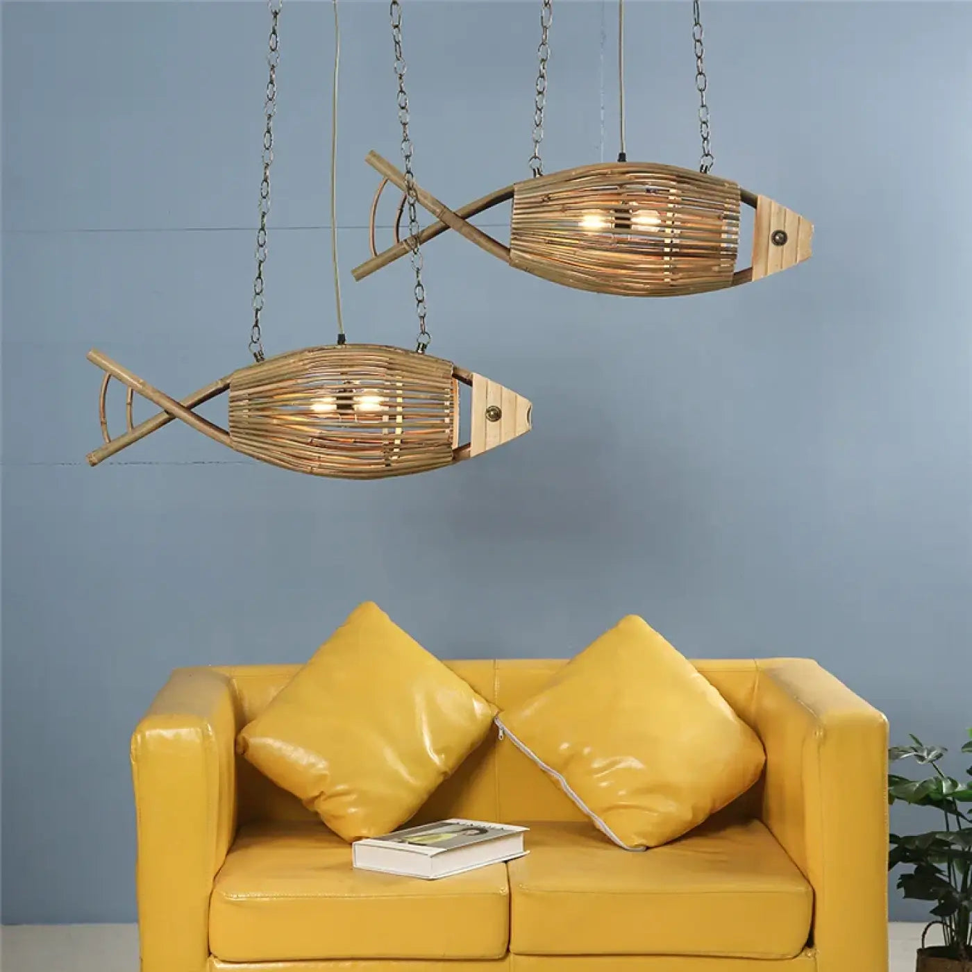Suspension Luminaire en Rotin - Palile