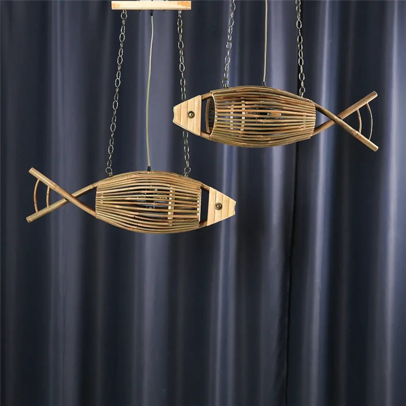 Suspension Luminaire en Rotin - Palile