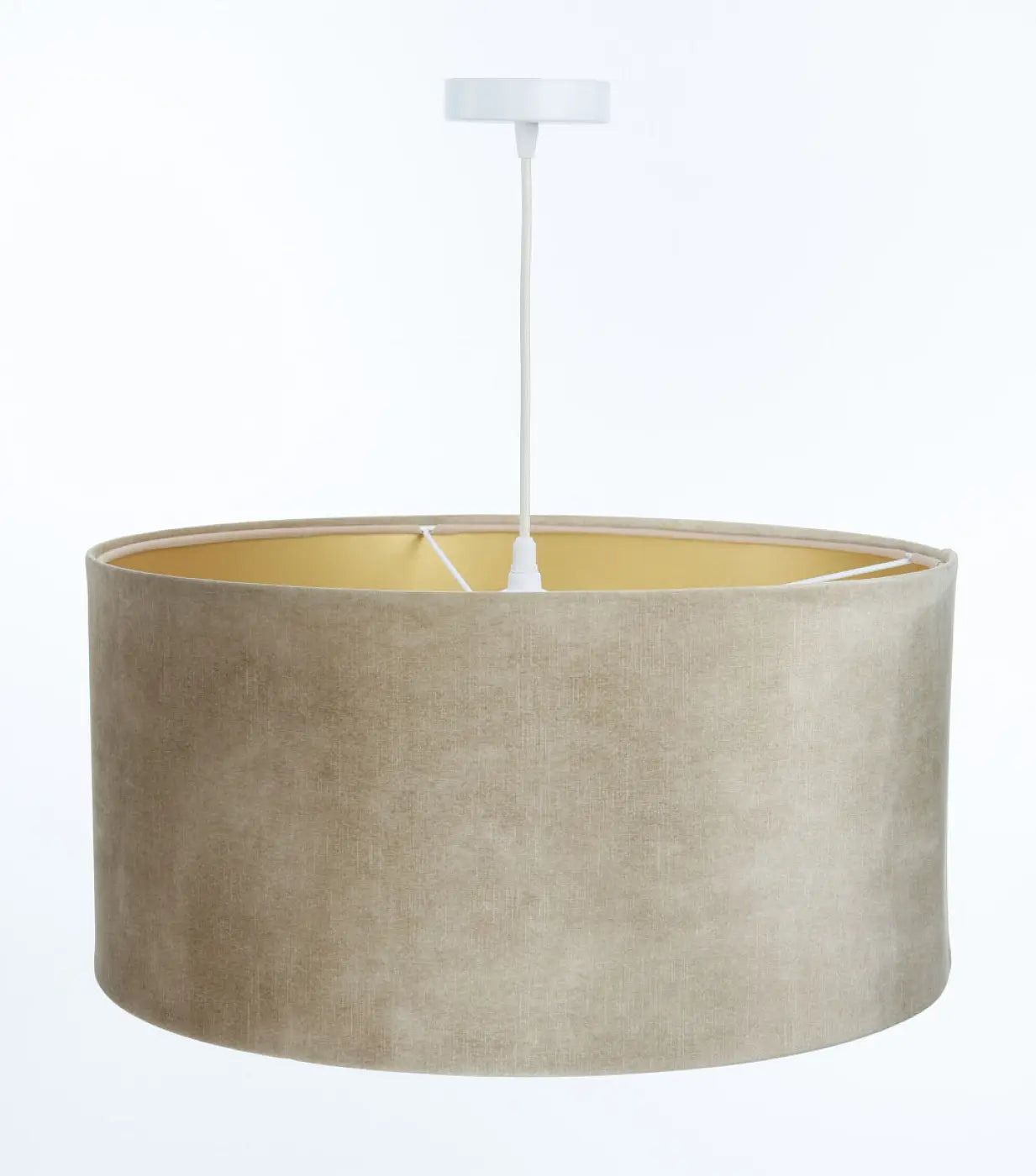 Suspension Luminaire Design - Vintage Glamour (Beige/Doré)