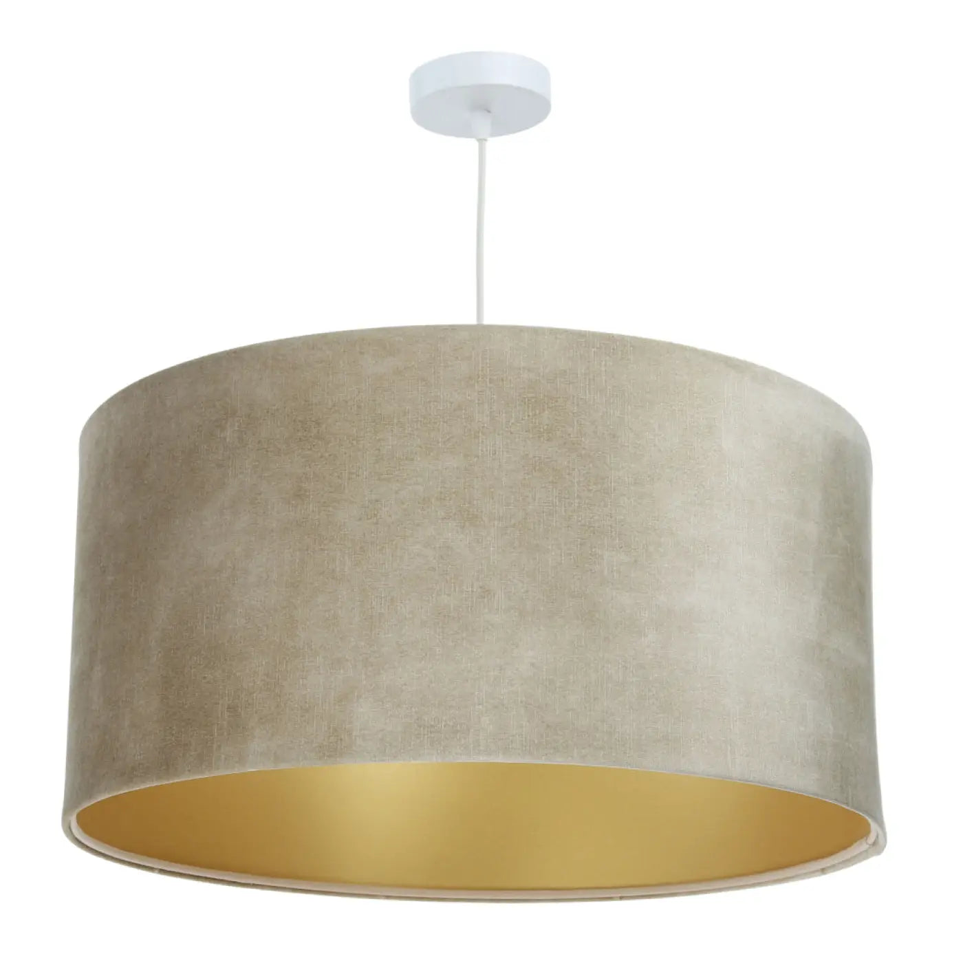 Suspension Luminaire Design - Vintage Glamour (Beige/Doré)