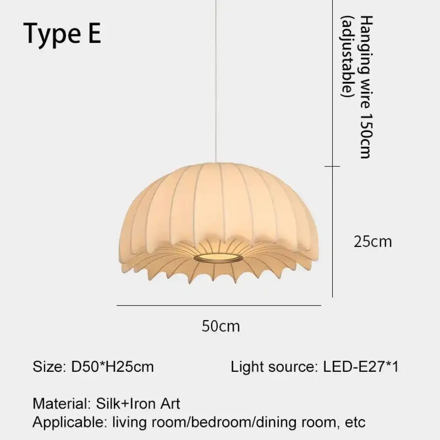 Suspension Luminaire Design en Tissu - Tulisou