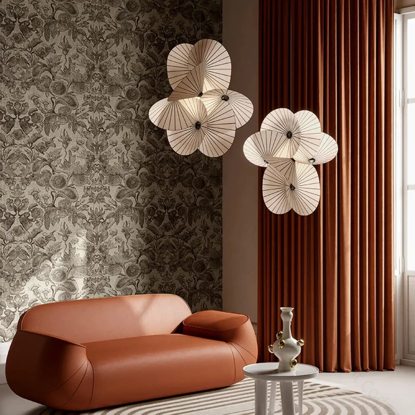 Suspension Luminaire Design en Tissu - Bimmeki