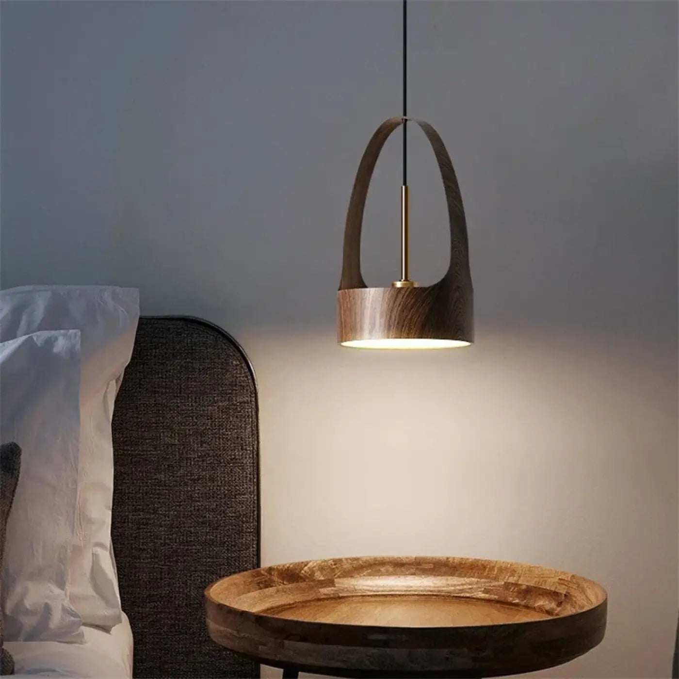 Suspension Luminaire Design en Bois - Bigas