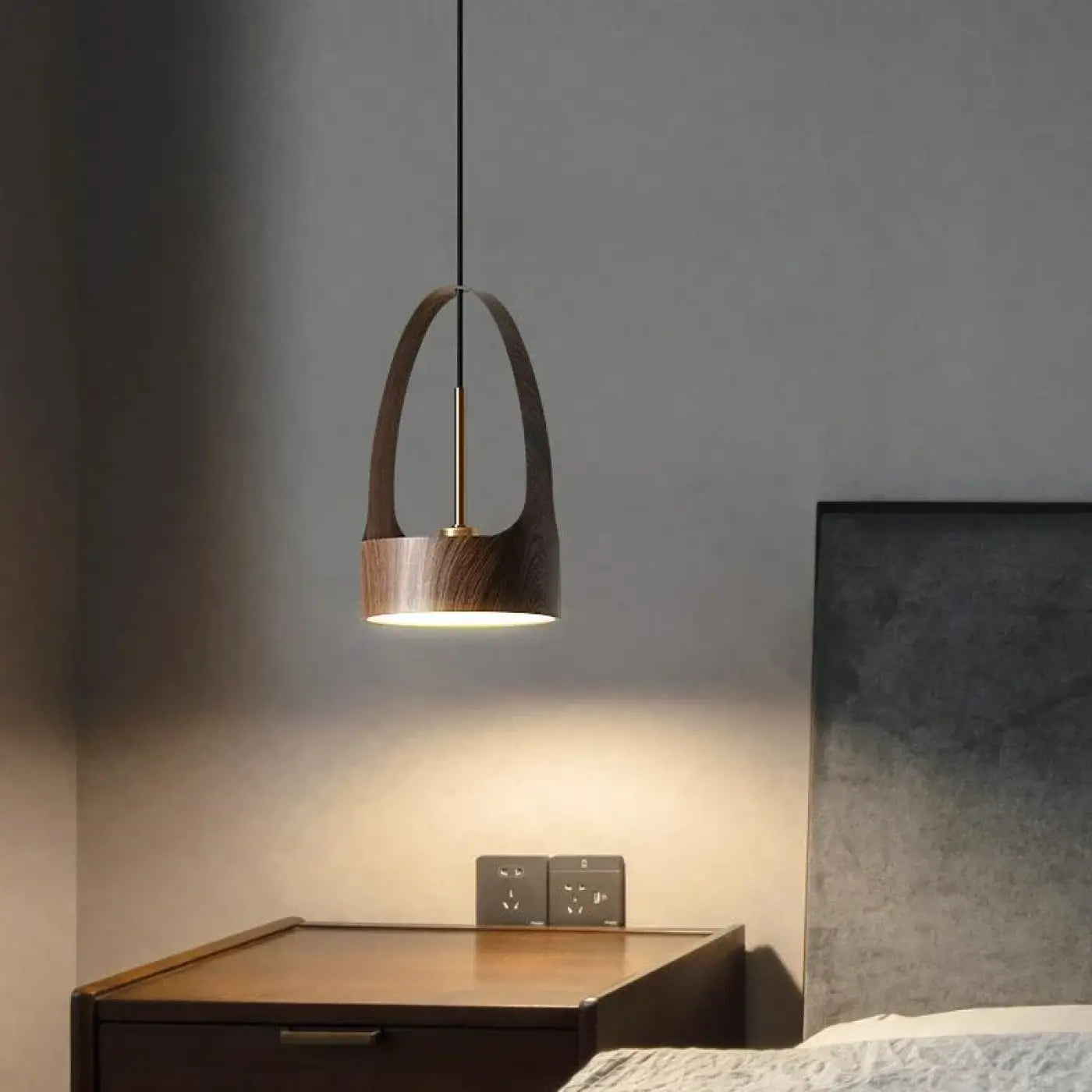 Suspension Luminaire Design en Bois - Bigas