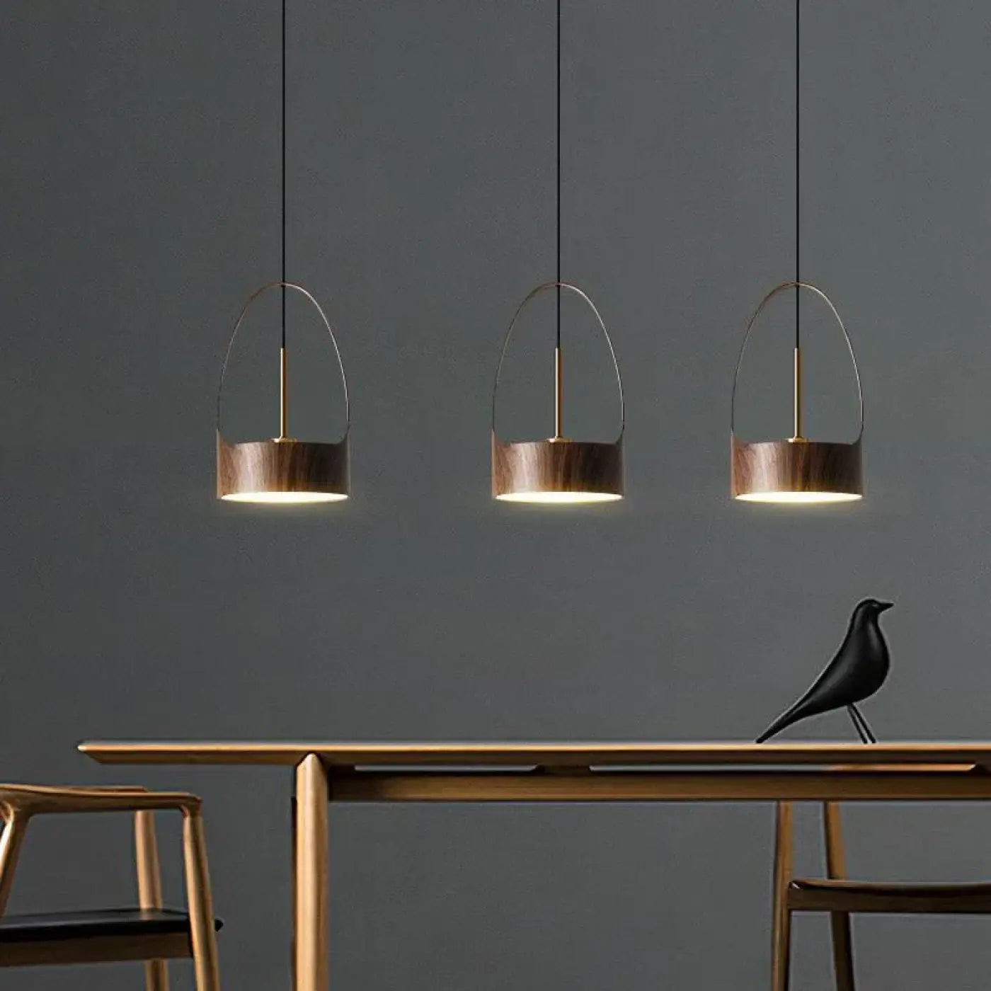 Suspension Luminaire Design en Bois - Bigas