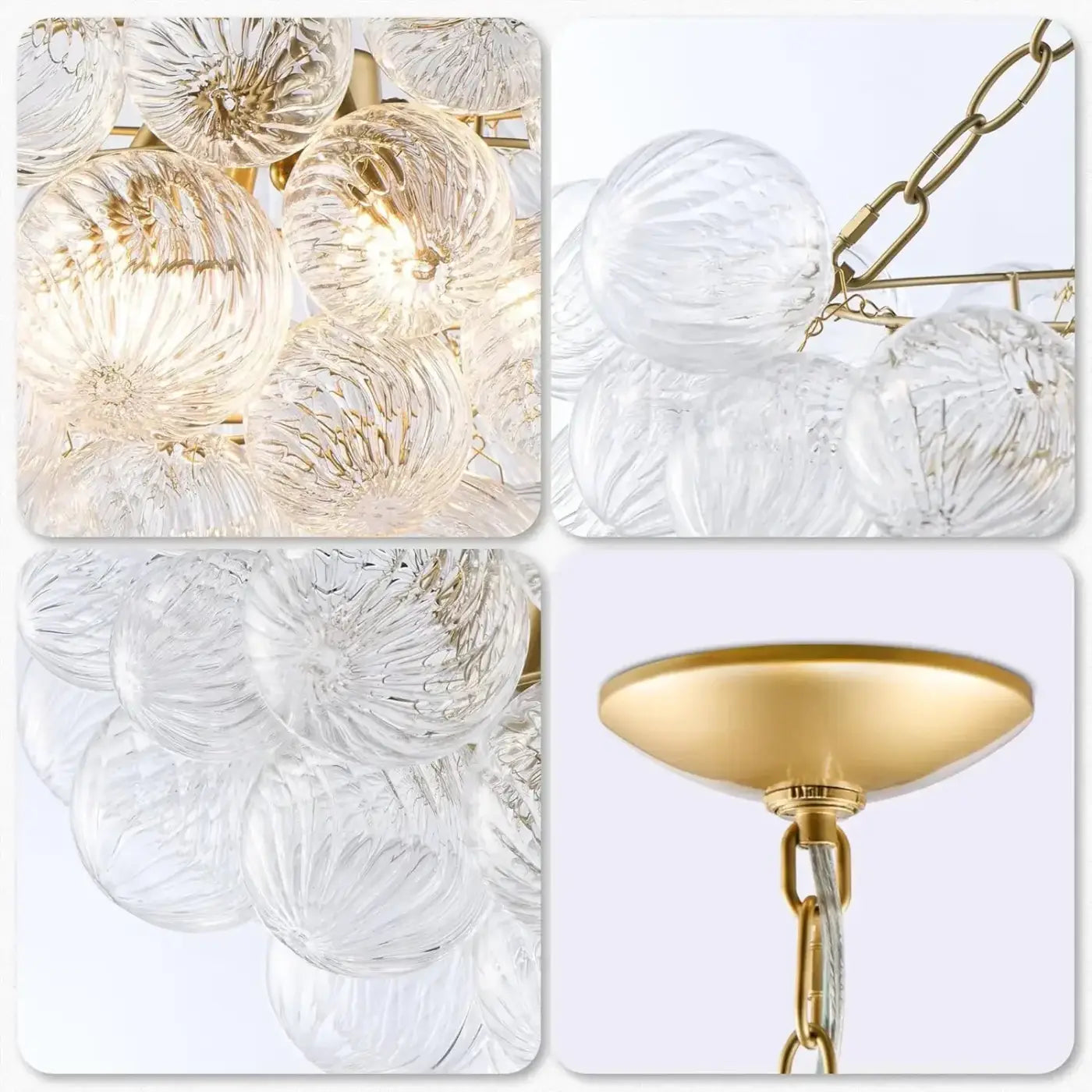 Suspension Luminaire Design en Verre - Fluigoti