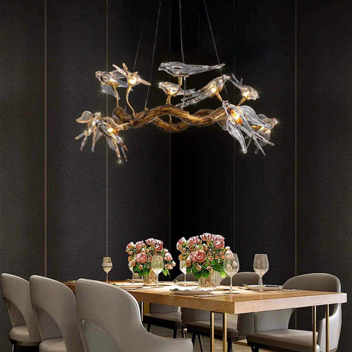 Suspension Luminaire Design en Verre - Brance