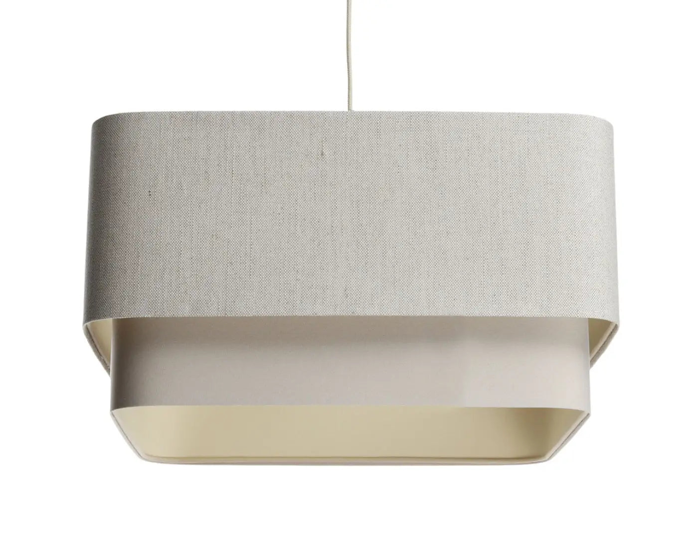 Suspension Luminaire Design - Kwadro Duo (Beige Crème)