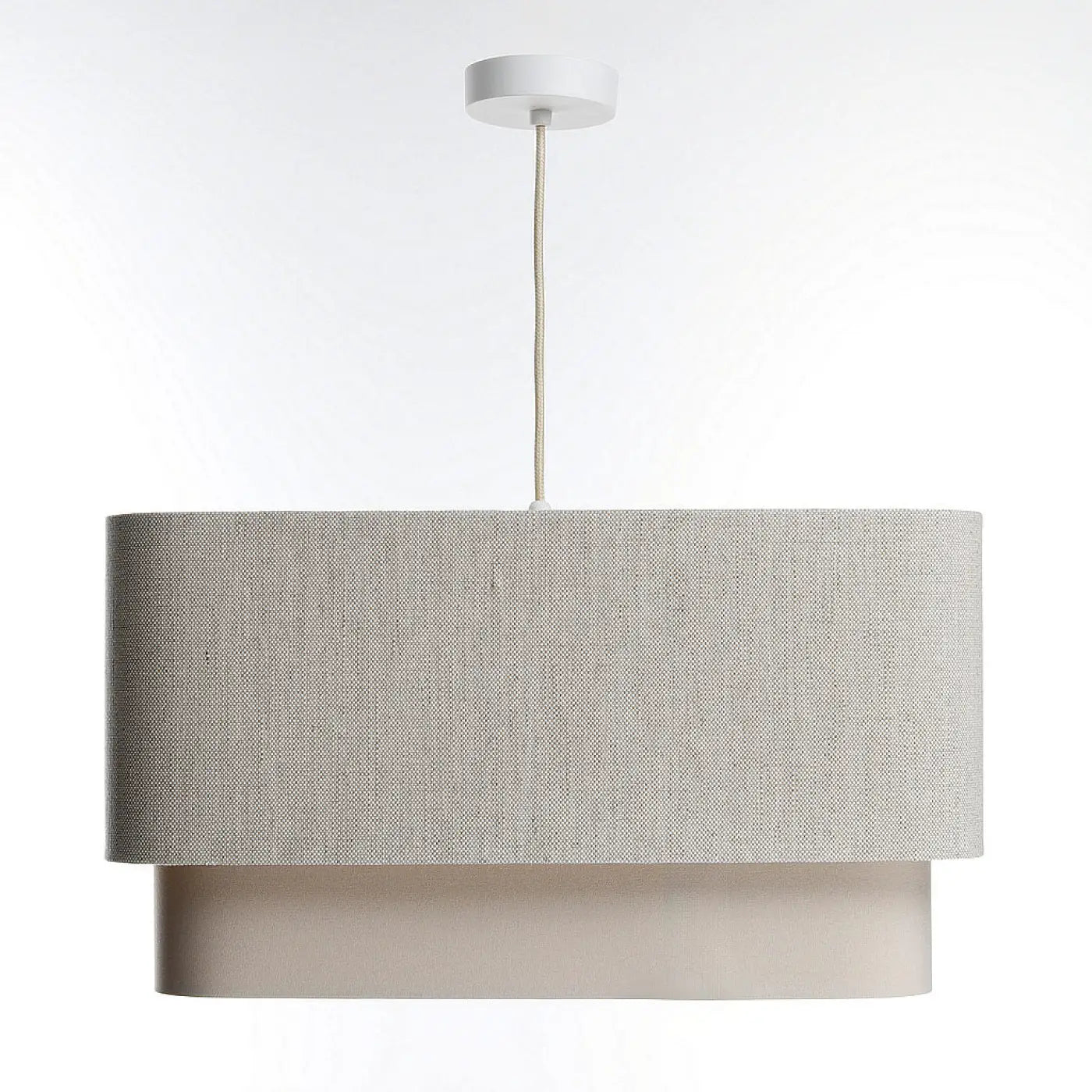 Suspension Luminaire Design - Kwadro Duo (Beige Crème)