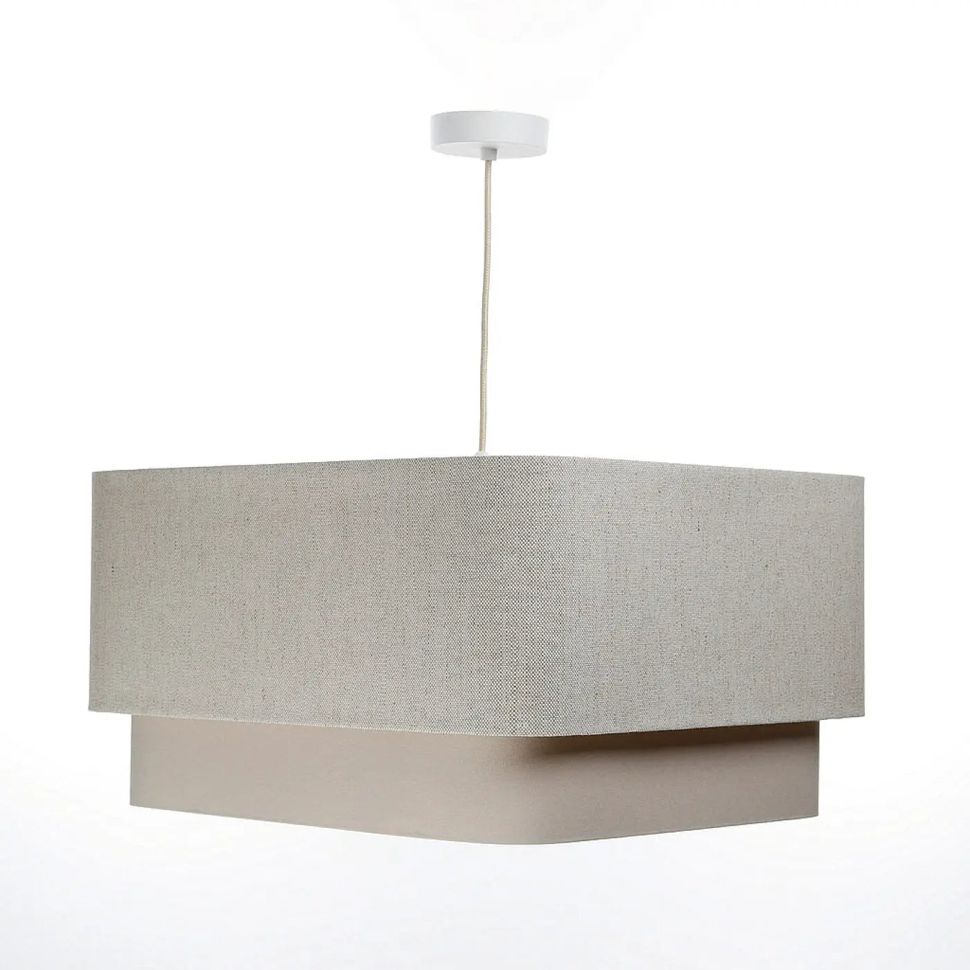 Suspension Luminaire Design - Kwadro Duo (Beige Crème)