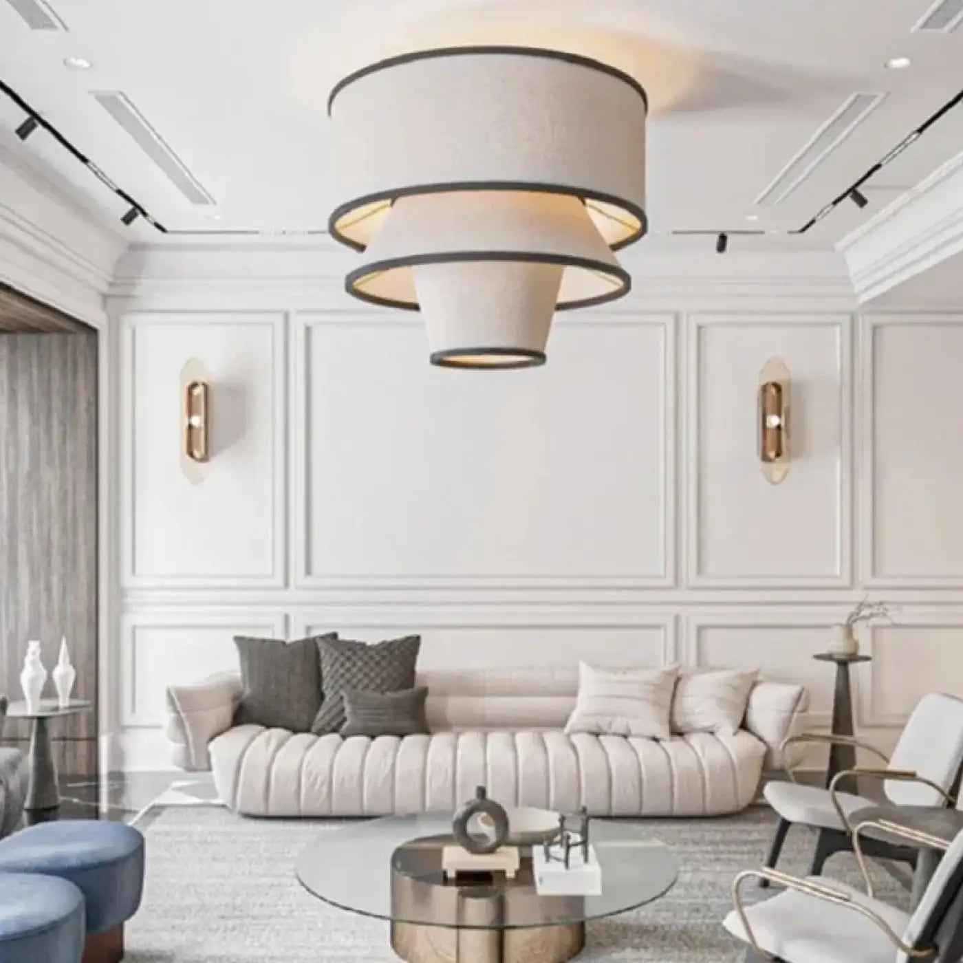 Suspension Luminaire Design en Tissu - Beco