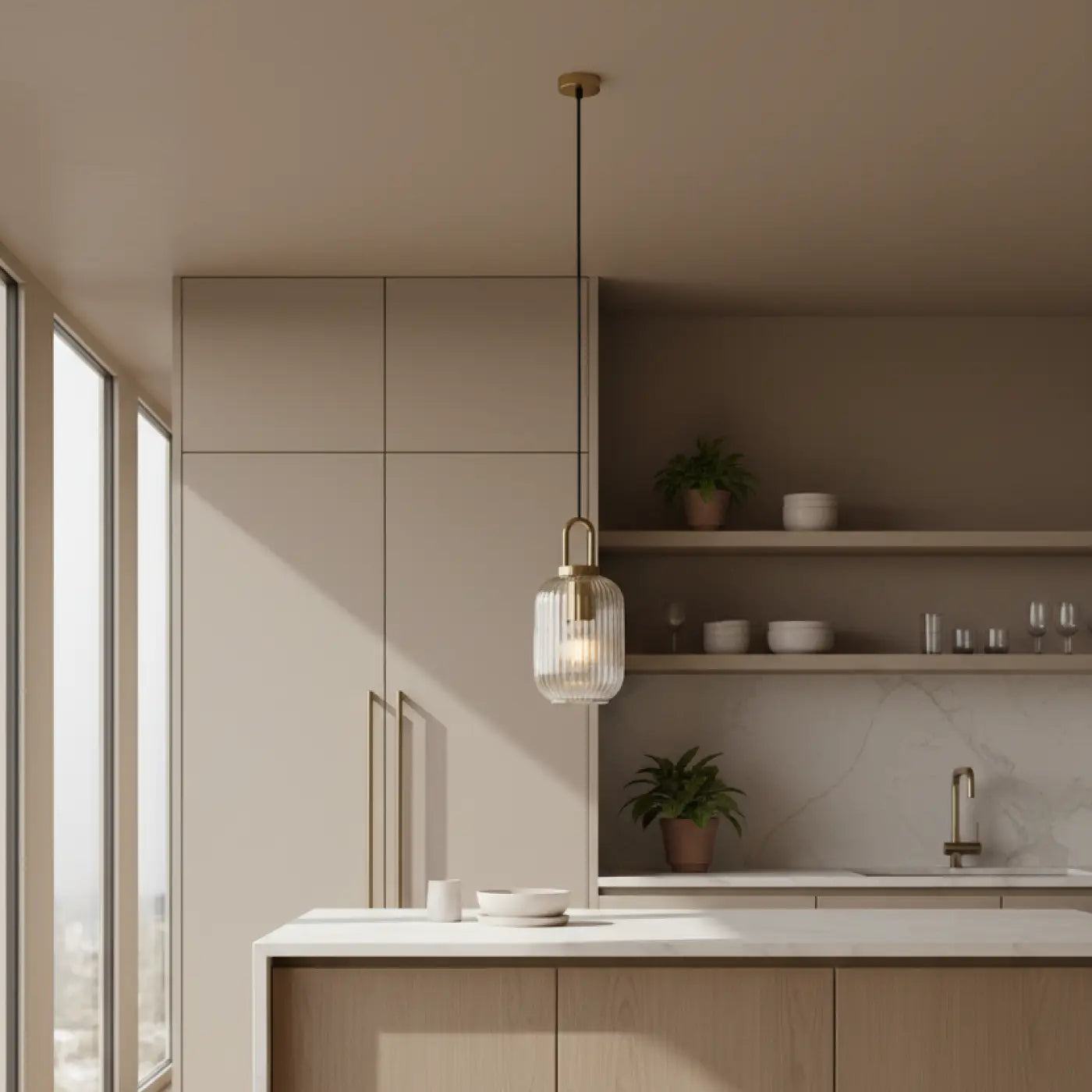 Suspension Luminaire Design en Verre - Vuriosa