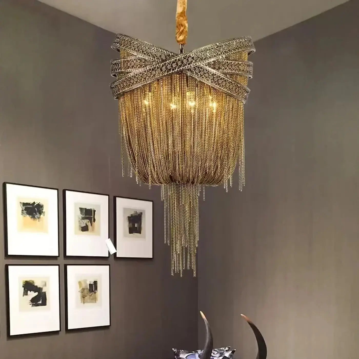 Suspension Luminaire Design en Metal - Glamo