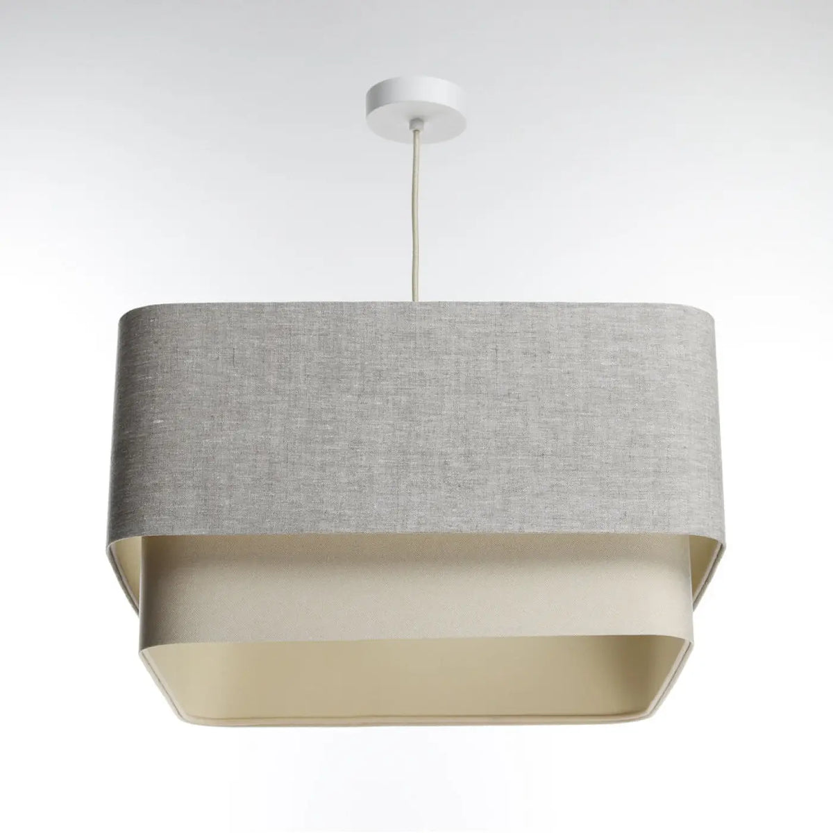 Suspension Luminaire Design - Kwadro Duo (Gris)