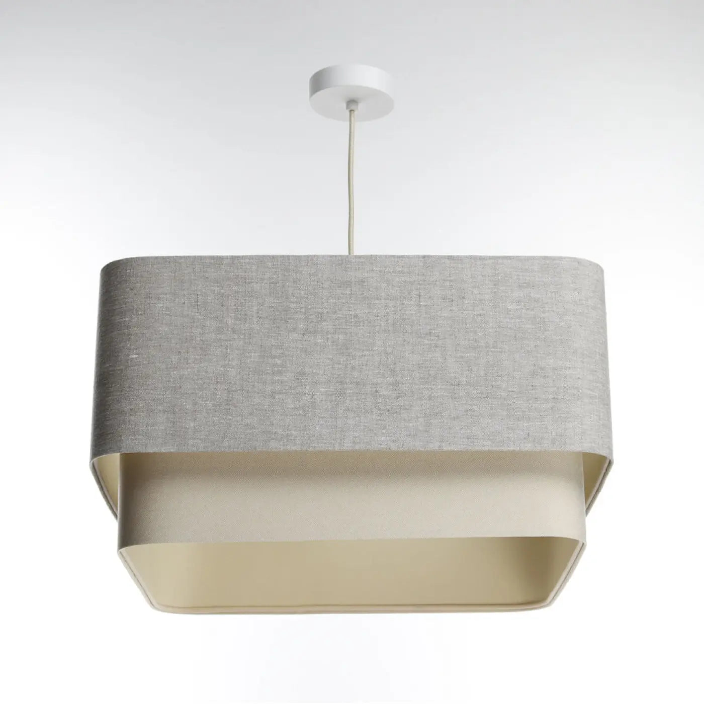 Suspension Luminaire Design - Kwadro Duo (Gris)
