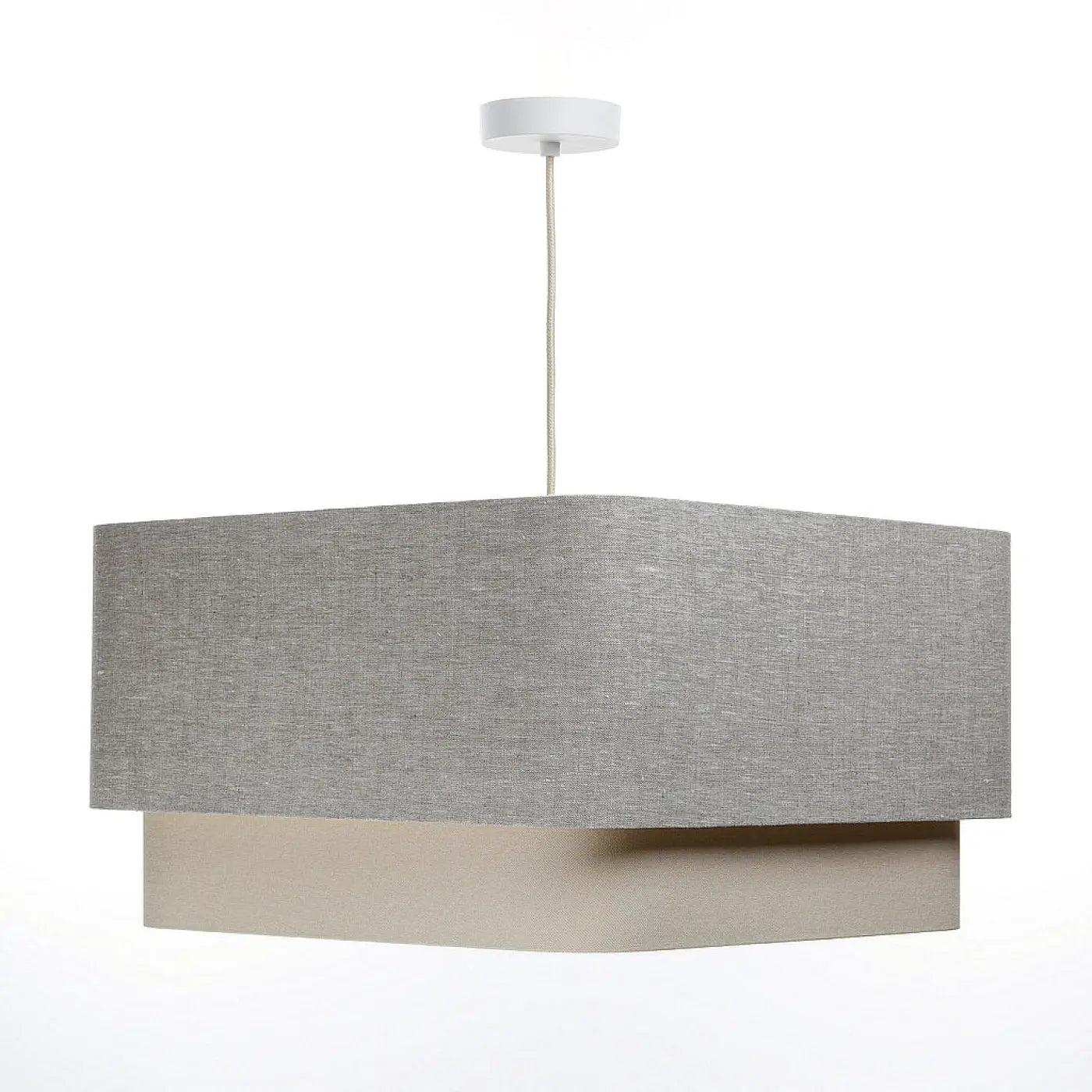 Suspension Luminaire Design - Kwadro Duo (Gris)