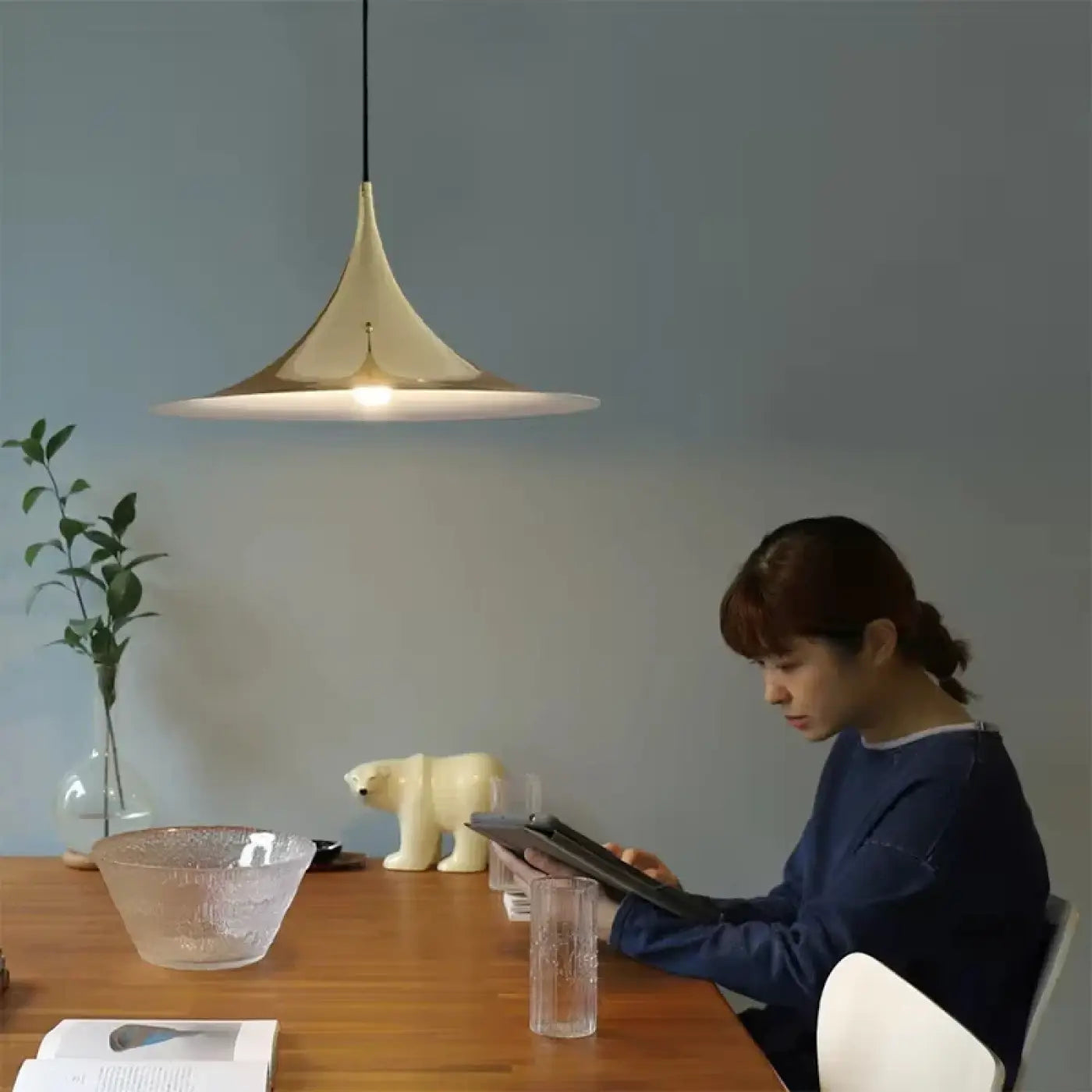 Suspension Luminaire Design en Laiton - Diru
