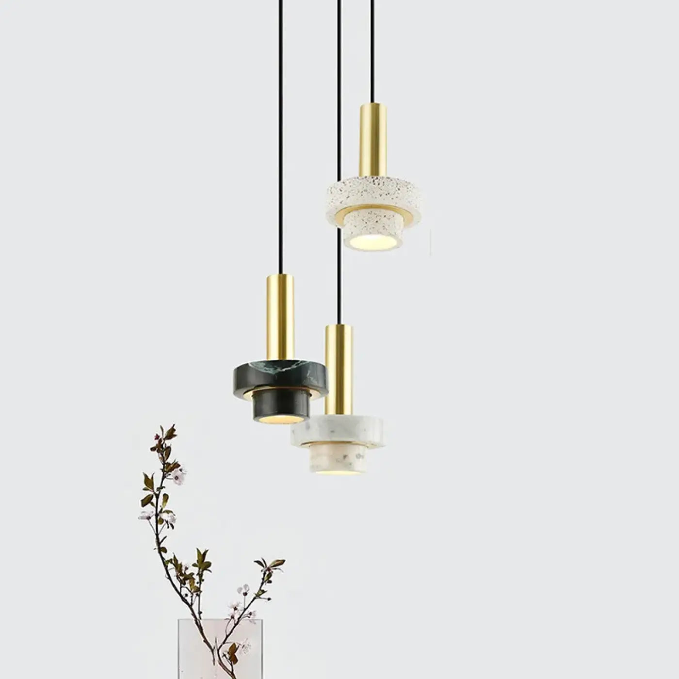 Suspension Luminaire Design en Laiton - Maliorita