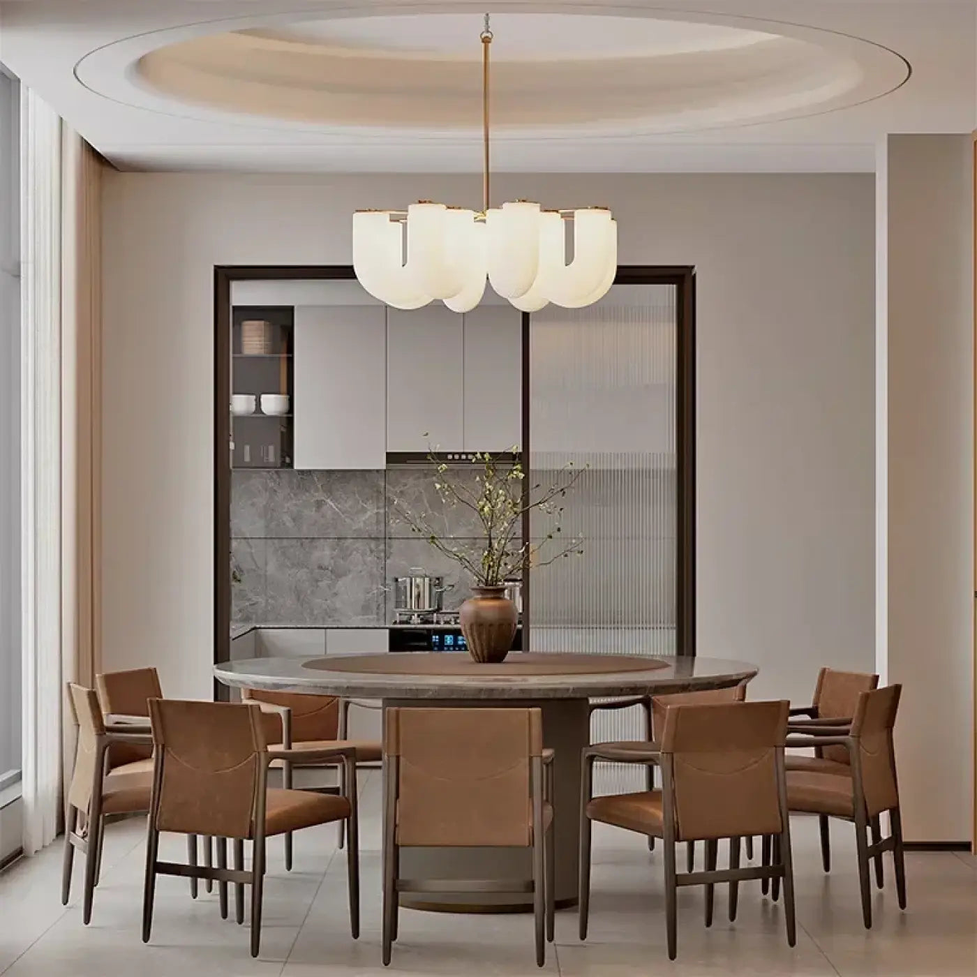 Suspension Luminaire Design en Laiton - Pami