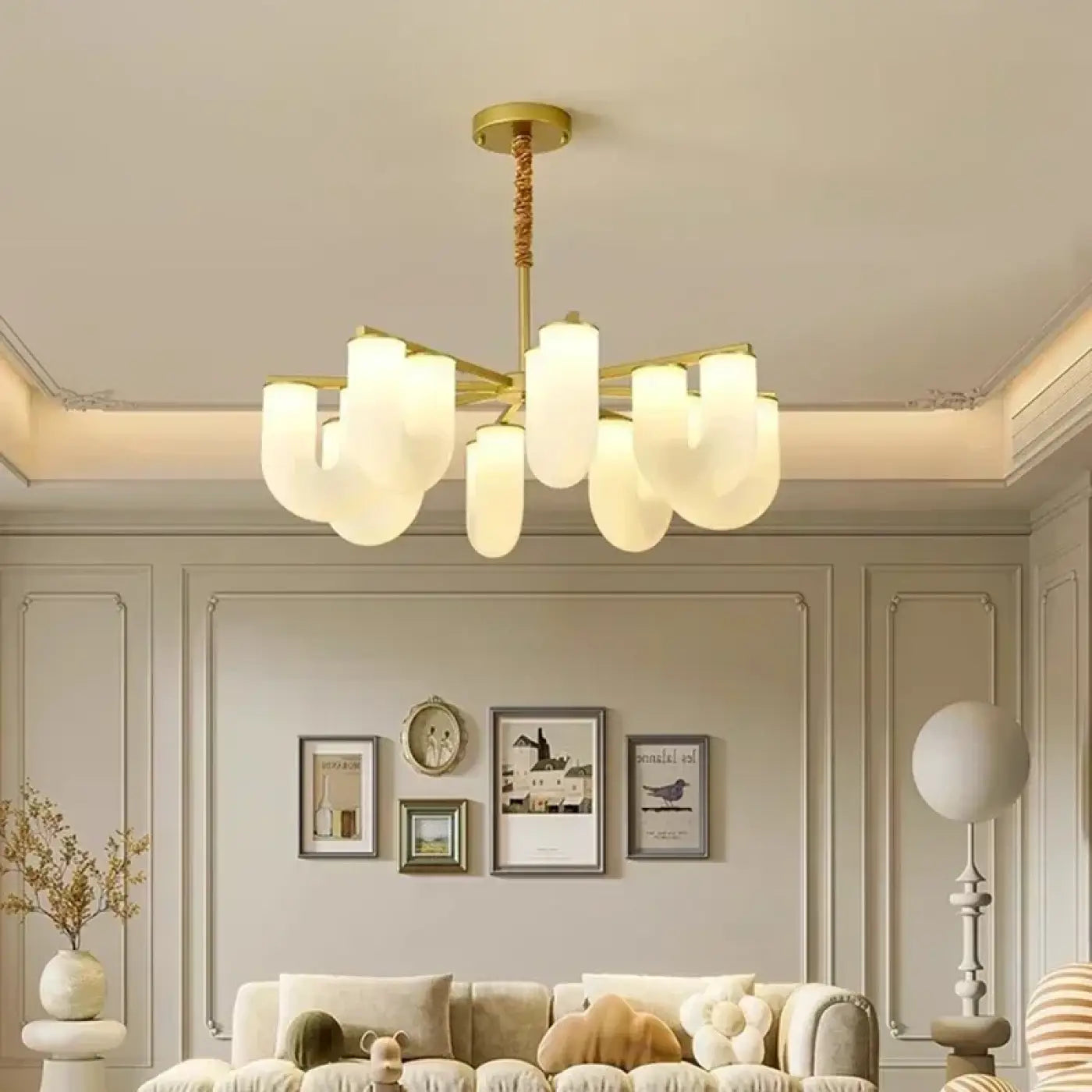 Suspension Luminaire Design en Laiton - Pami