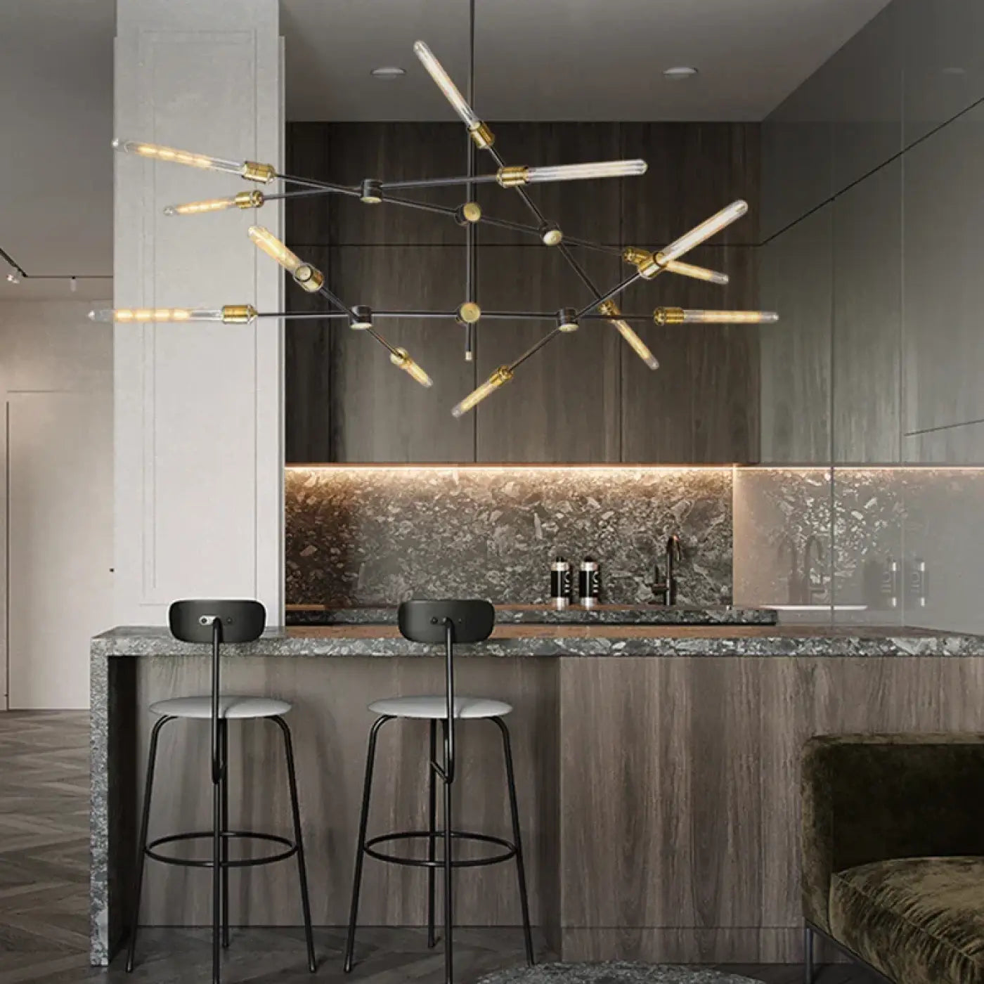Suspension Luminaire Design en Metal - Dotar