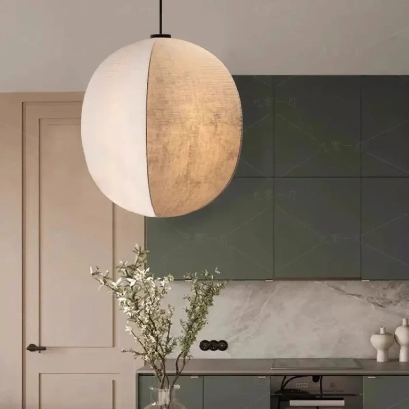 Suspension Luminaire Design en Tissu - Pluivoit