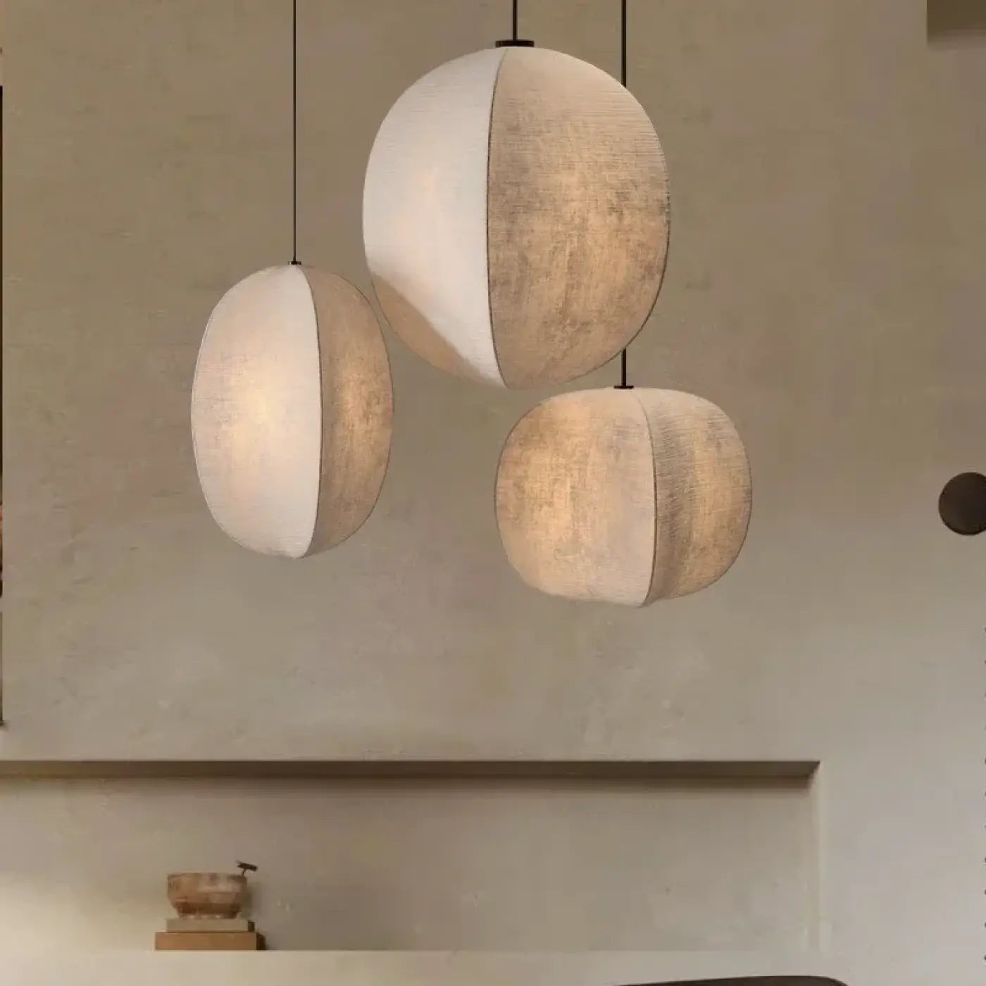 Suspension Luminaire Design en Tissu - Pluivoit