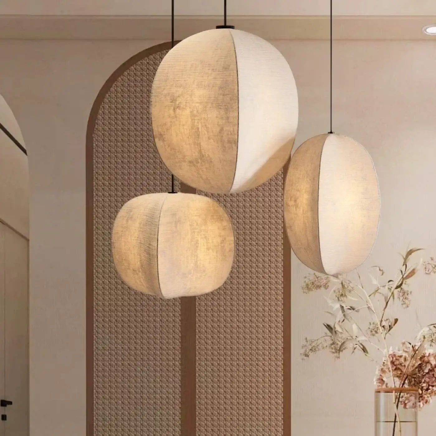 Suspension Luminaire Design en Tissu - Pluivoit