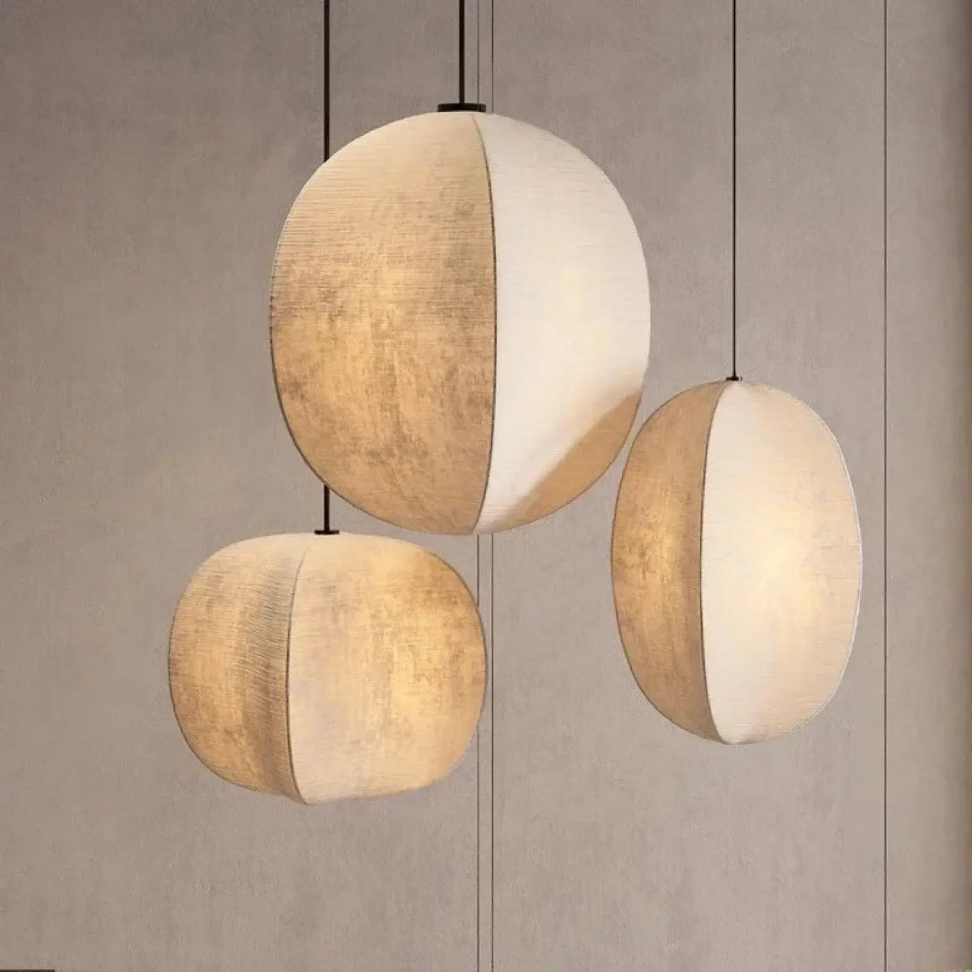 Suspension Luminaire Design en Tissu - Pluivoit