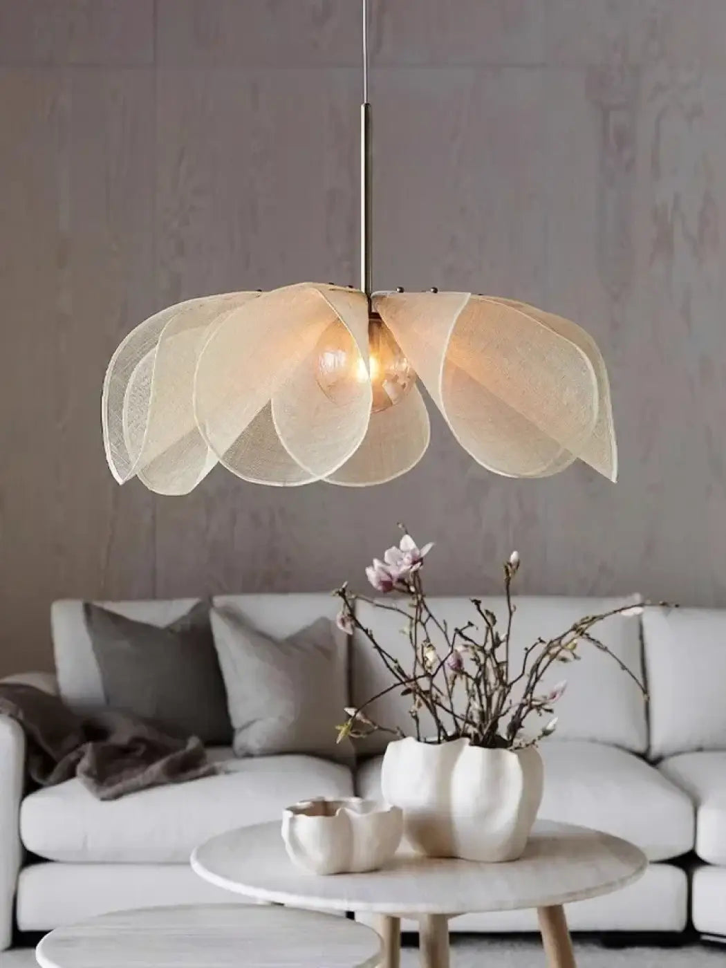Suspension Luminaire Design en Tissu - Talys