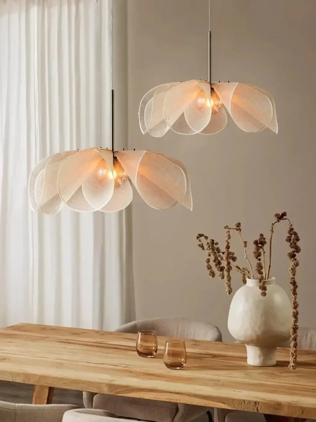 Suspension Luminaire Design en Tissu - Talys