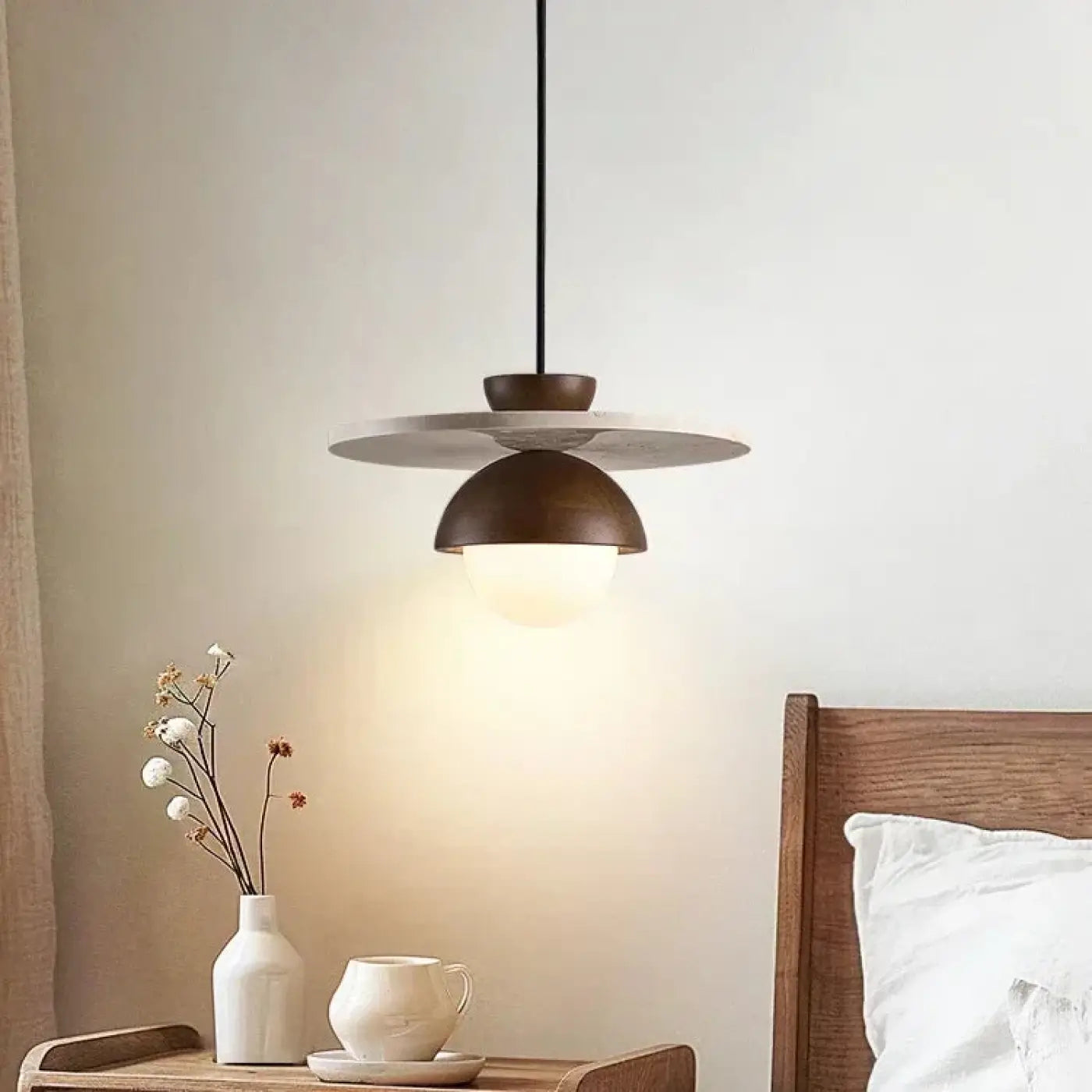 Suspension Luminaire Design en Bois - Beroque