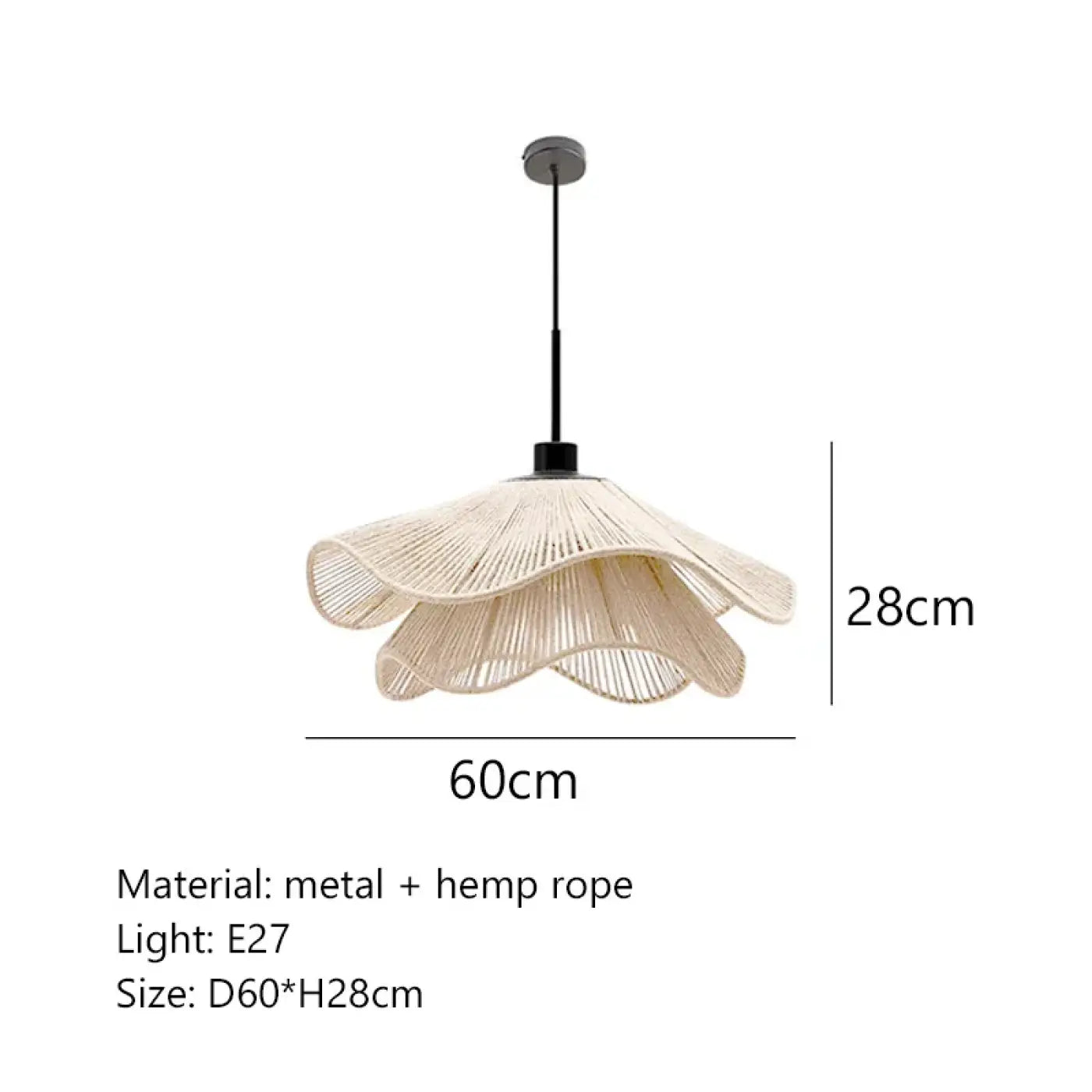 Suspension Luminaire Design en Rotin - Preocupe