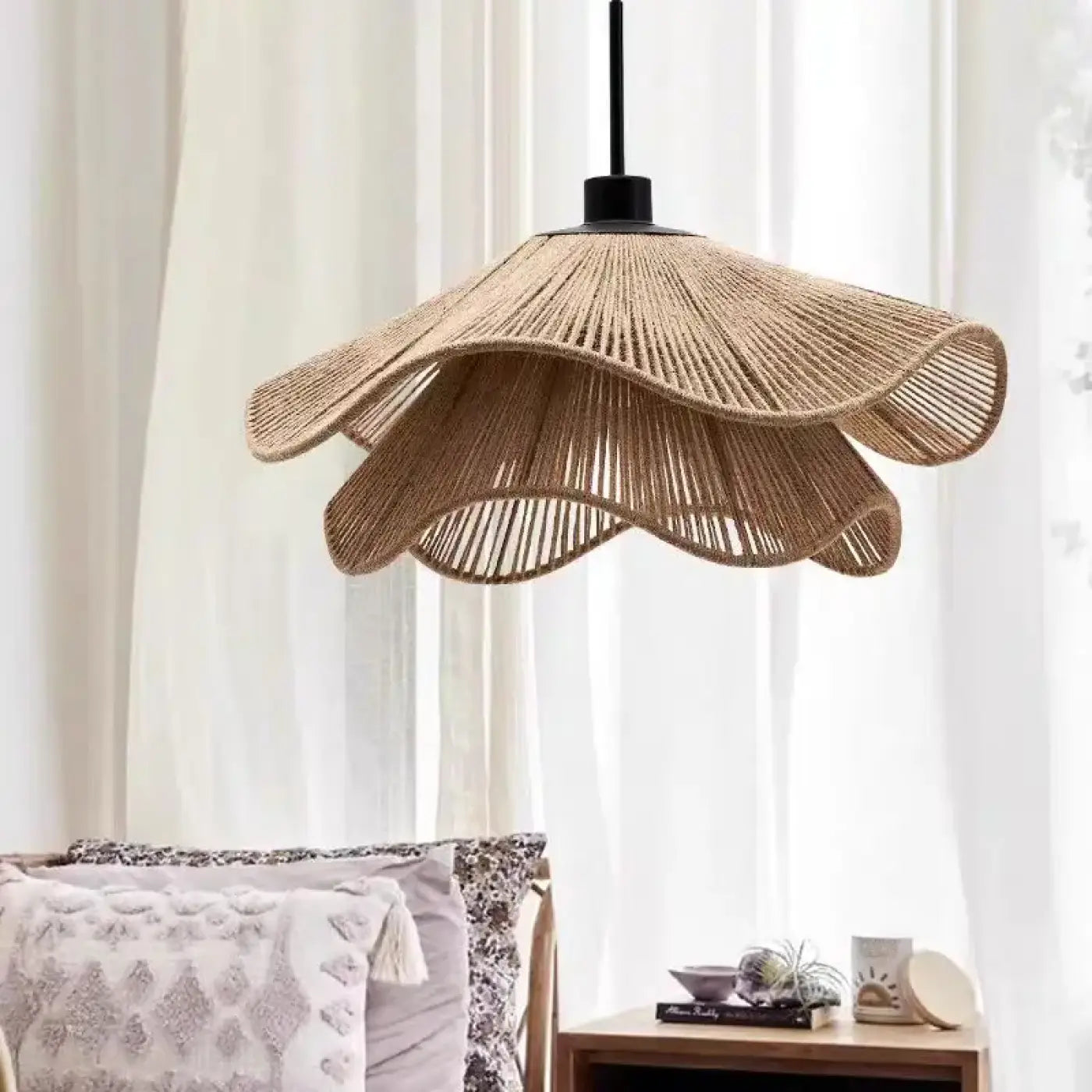 Suspension Luminaire Design en Rotin - Preocupe