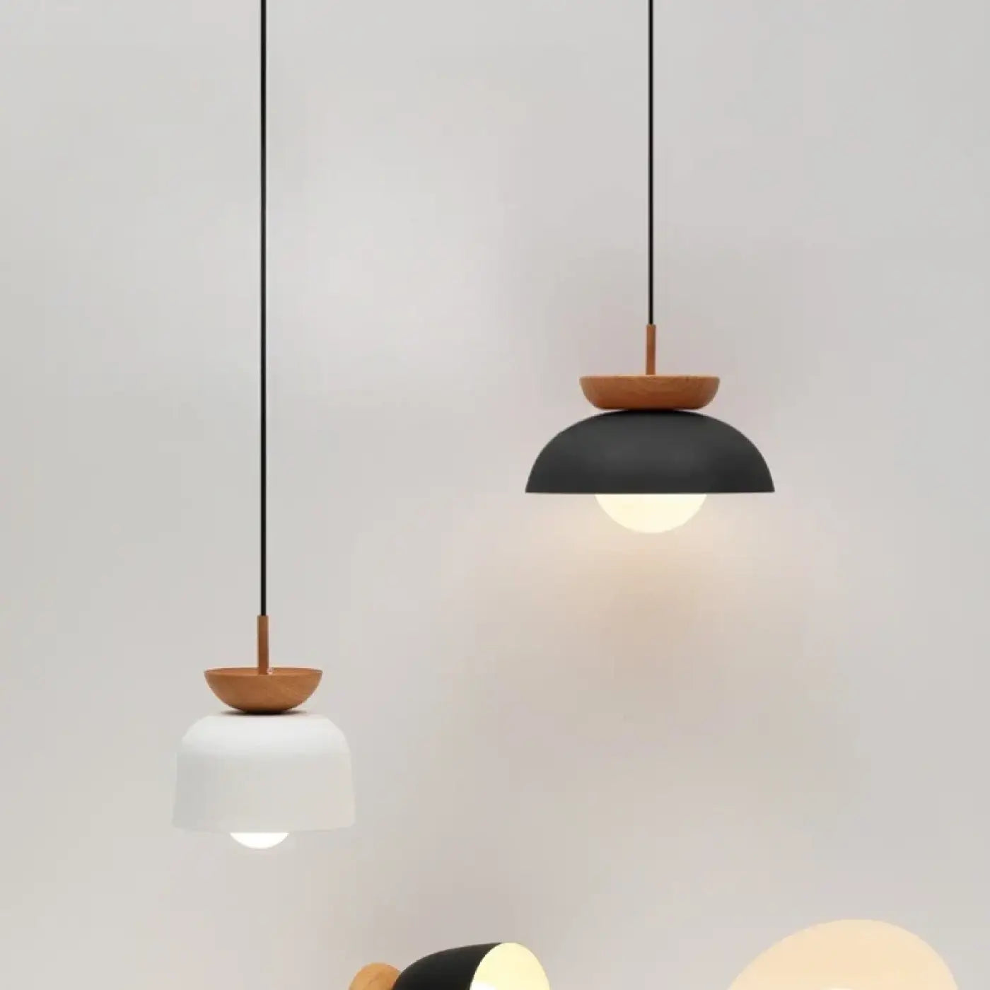 Suspension Luminaire Design en Bois - Dimera