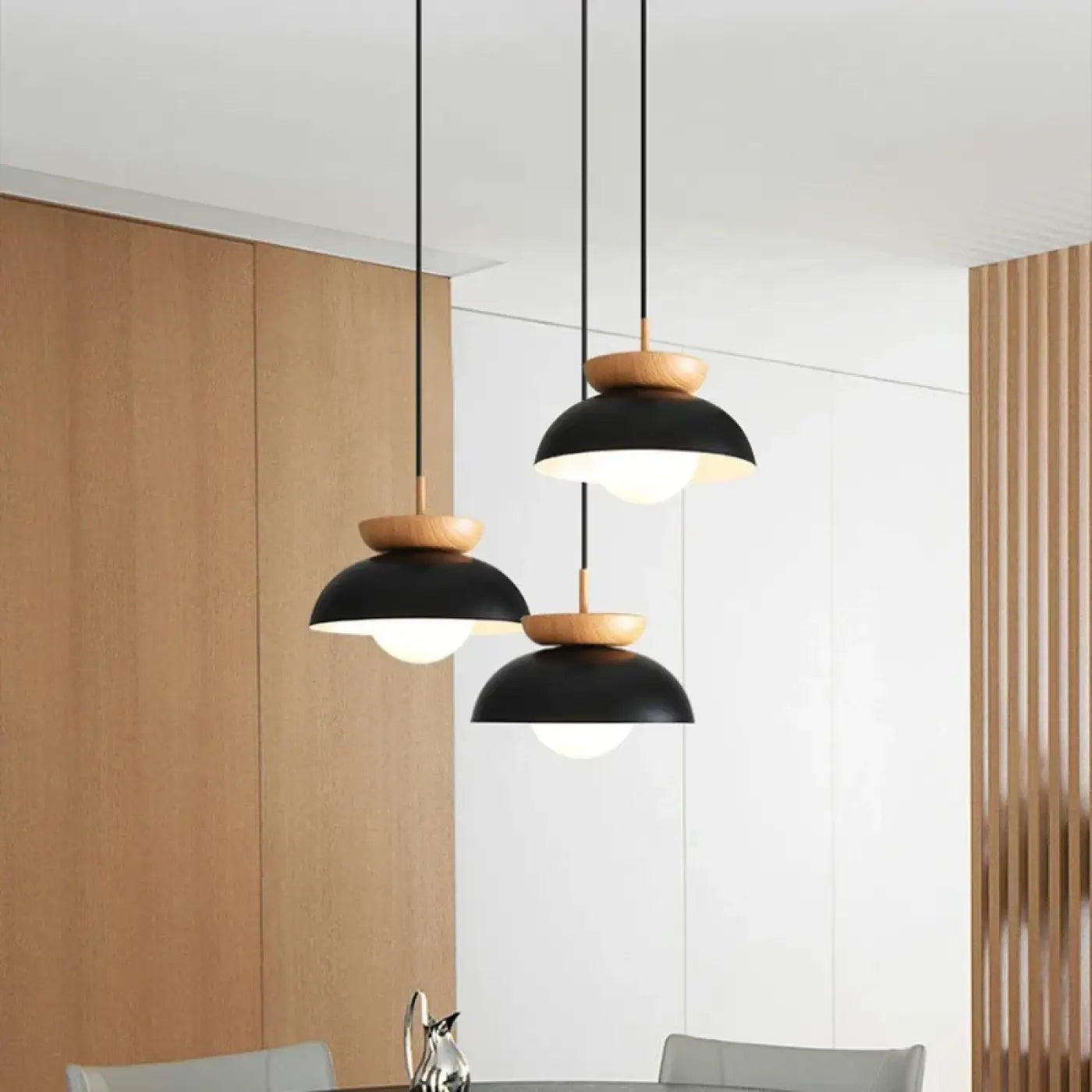 Suspension Luminaire Design en Bois - Dimera