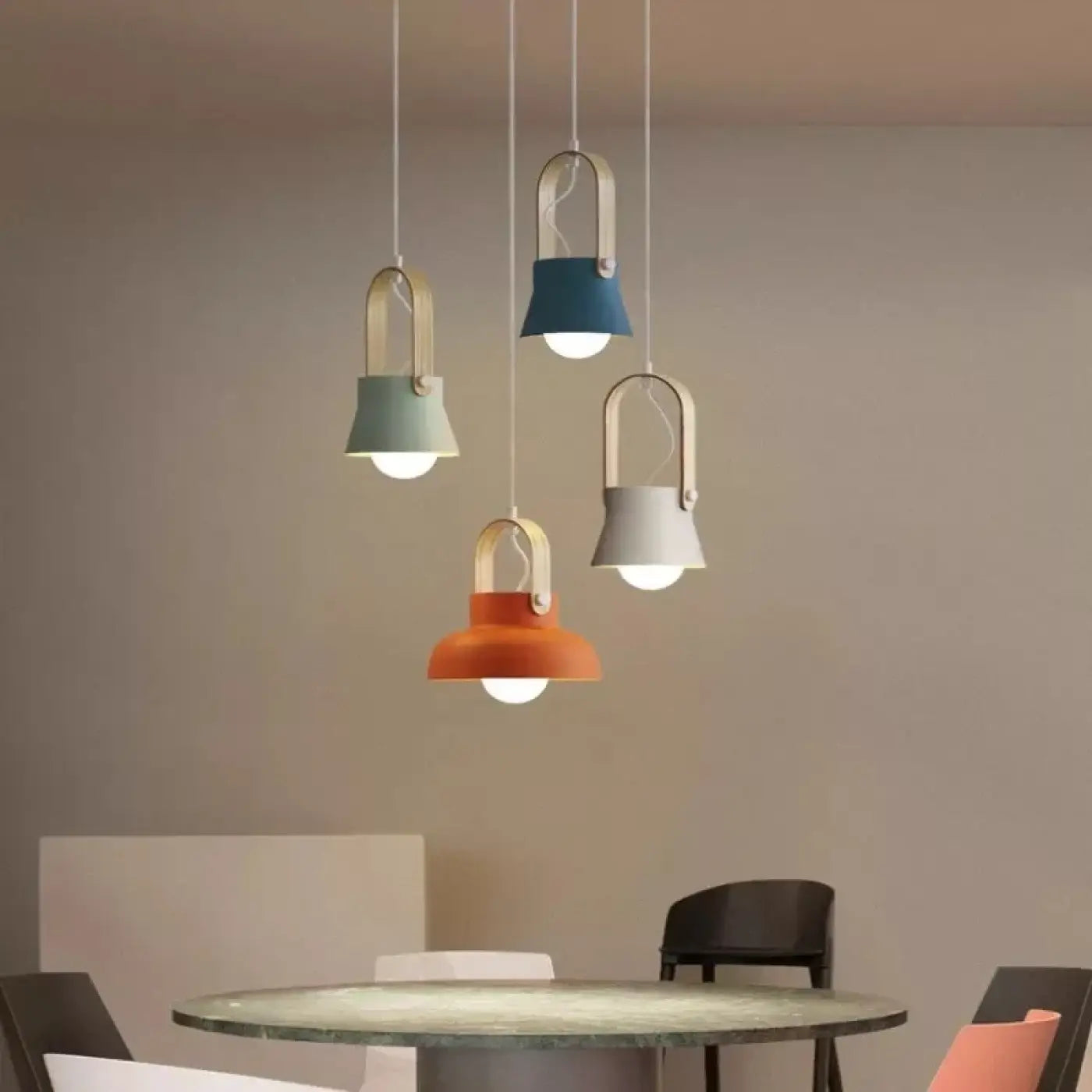Suspension Luminaire Design en Bois - Ledina