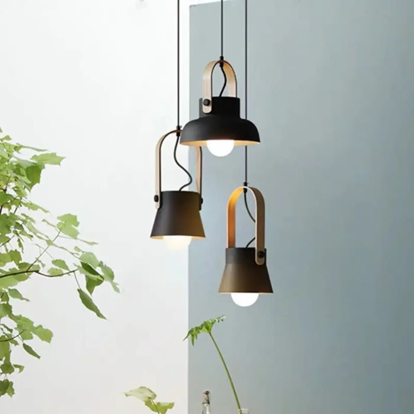 Suspension Luminaire Design en Bois - Ledina