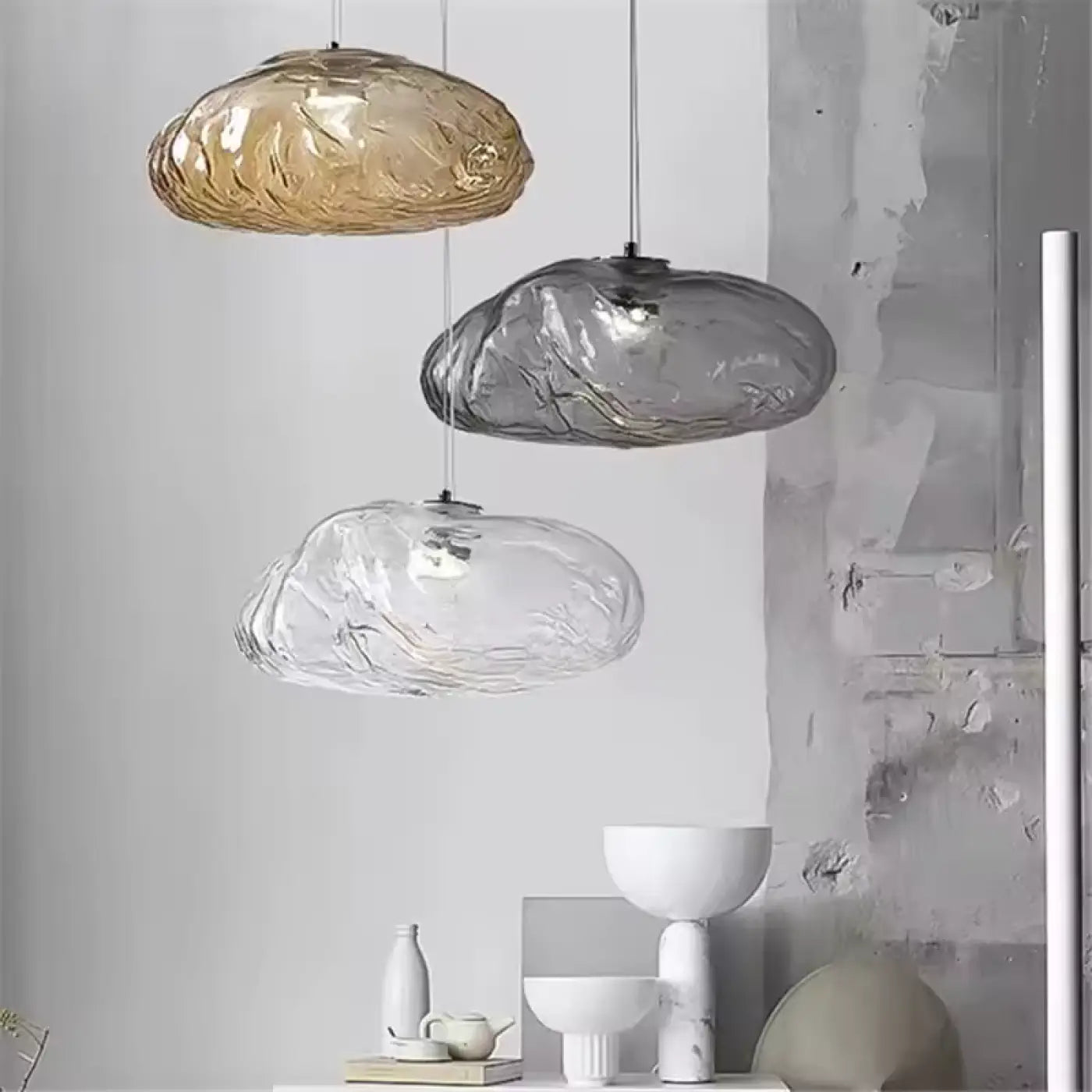Suspension Luminaire Design en Verre - Alana