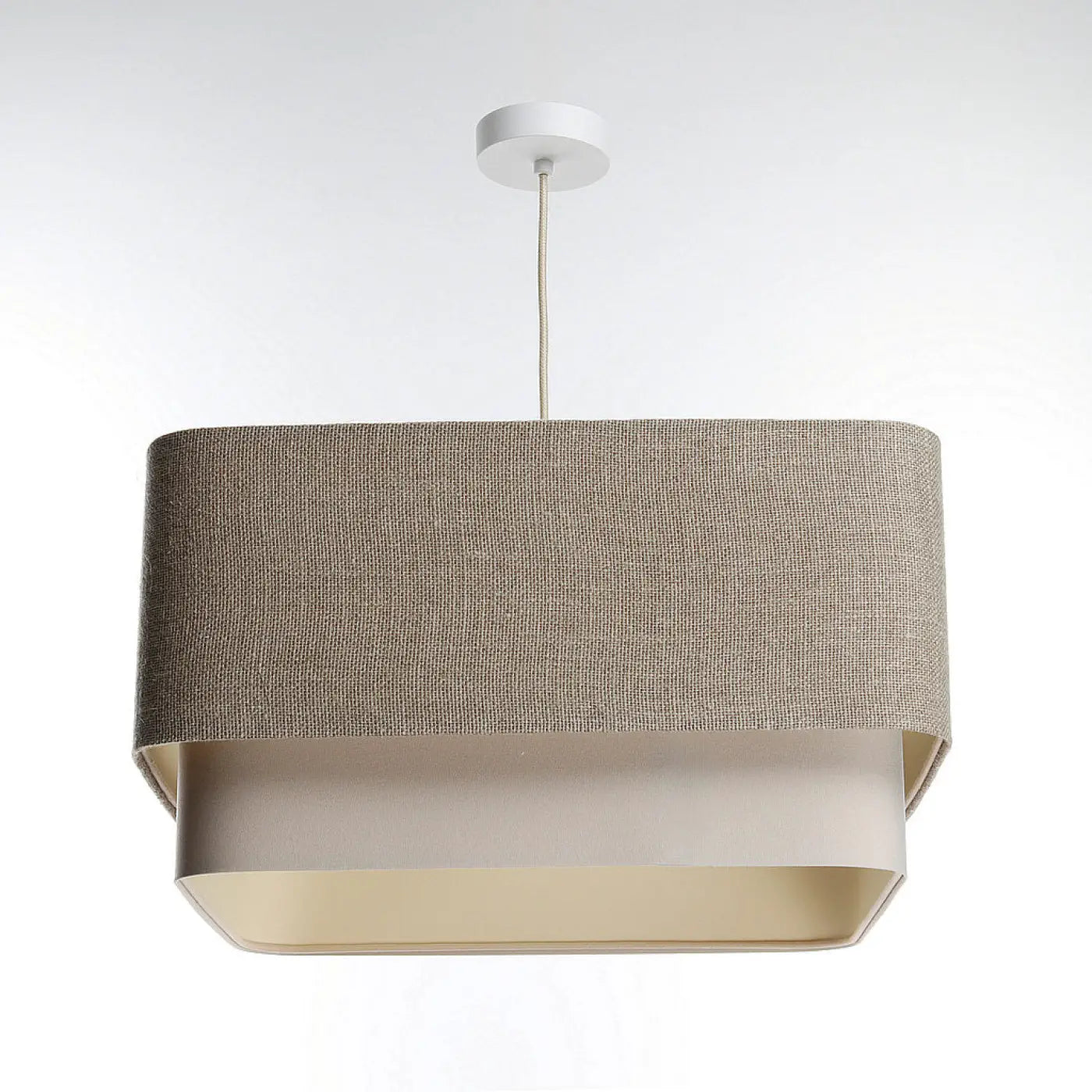 Suspension Luminaire Design - Kwadro Duo (Taupe)