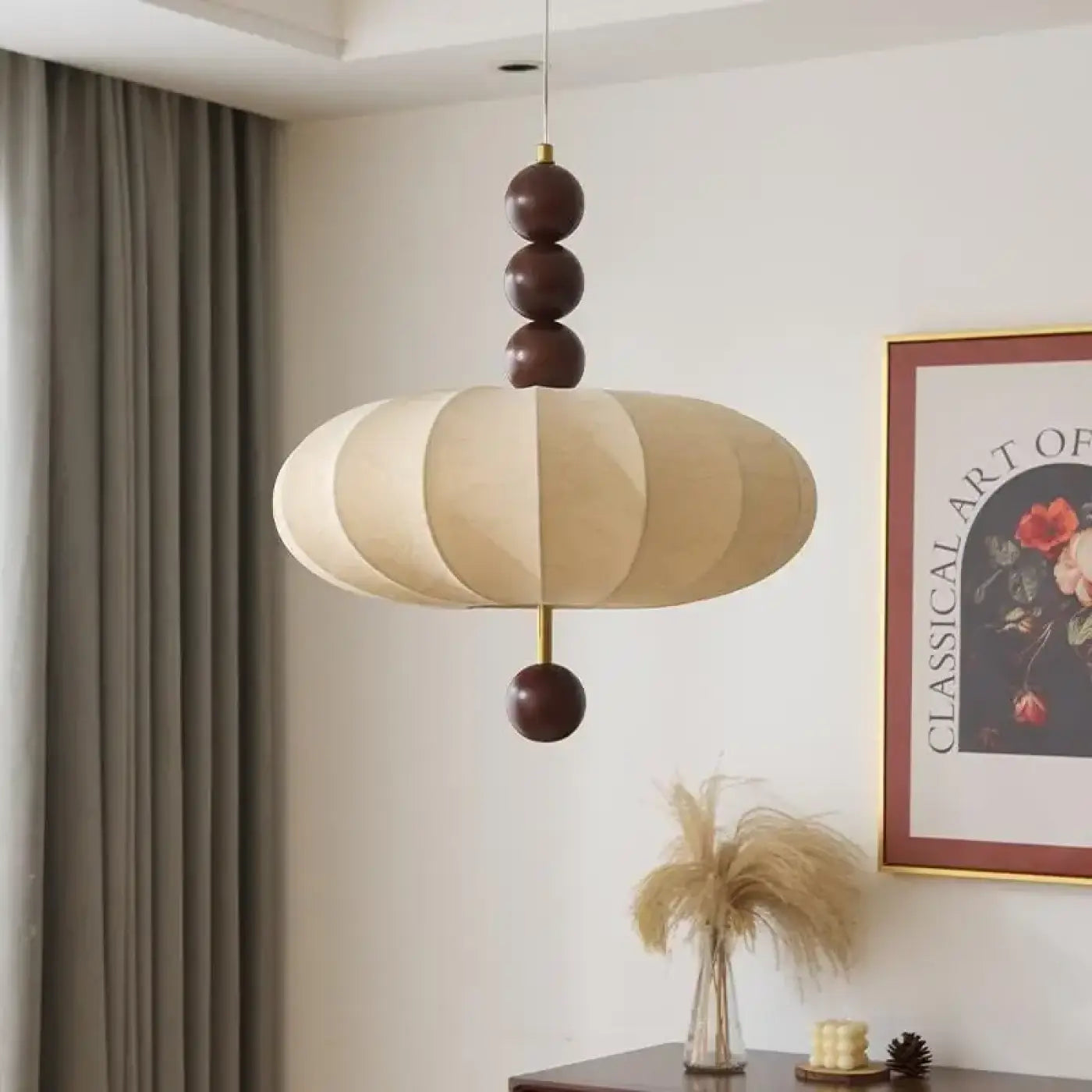 Suspension Luminaire Design en Tissu - Tibois