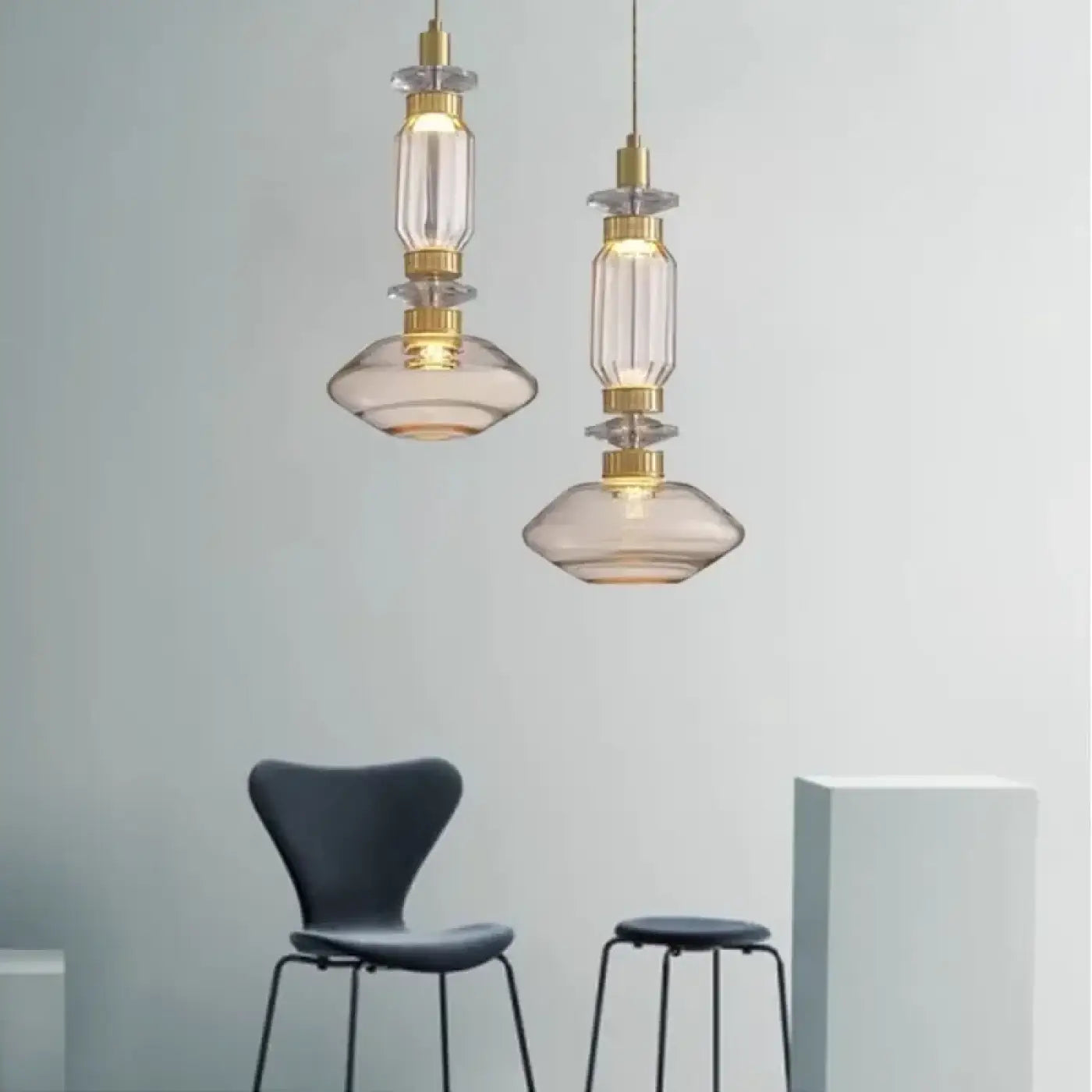 Suspension Luminaire Design en Verre - Revres
