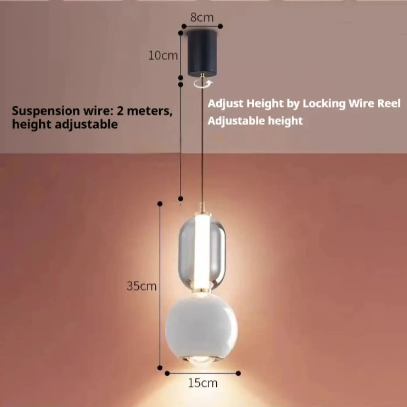 Suspension Luminaire Design en Verre - Fodose