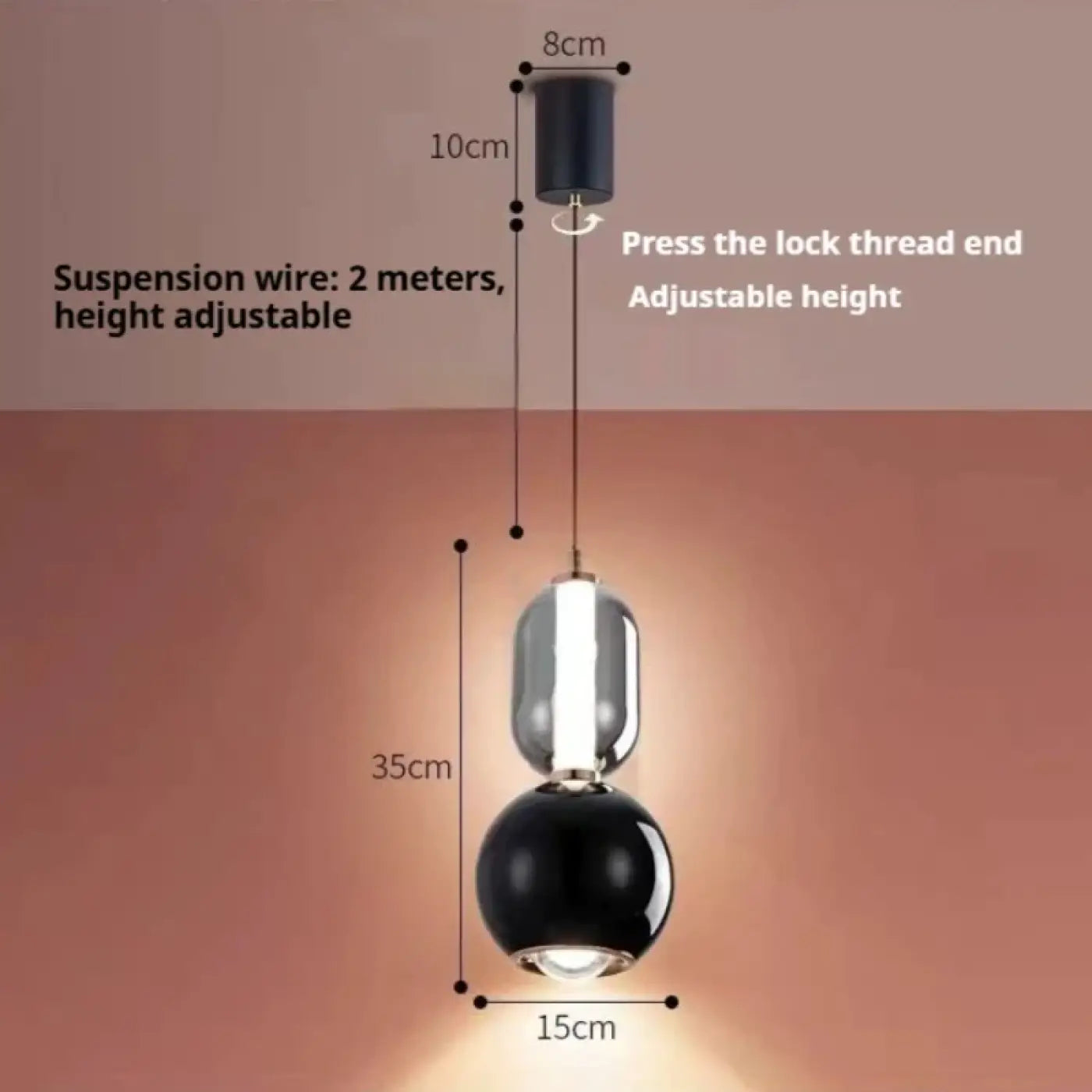 Suspension Luminaire Design en Verre - Fodose