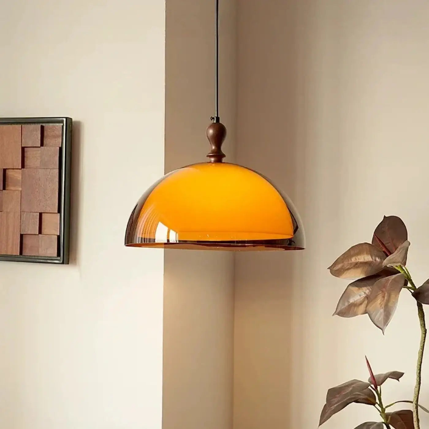 Suspension Luminaire Retro en Bois - Retoche