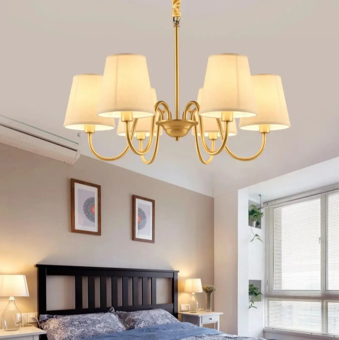 Suspension Luminaire Elegant en Tissu - Flaro