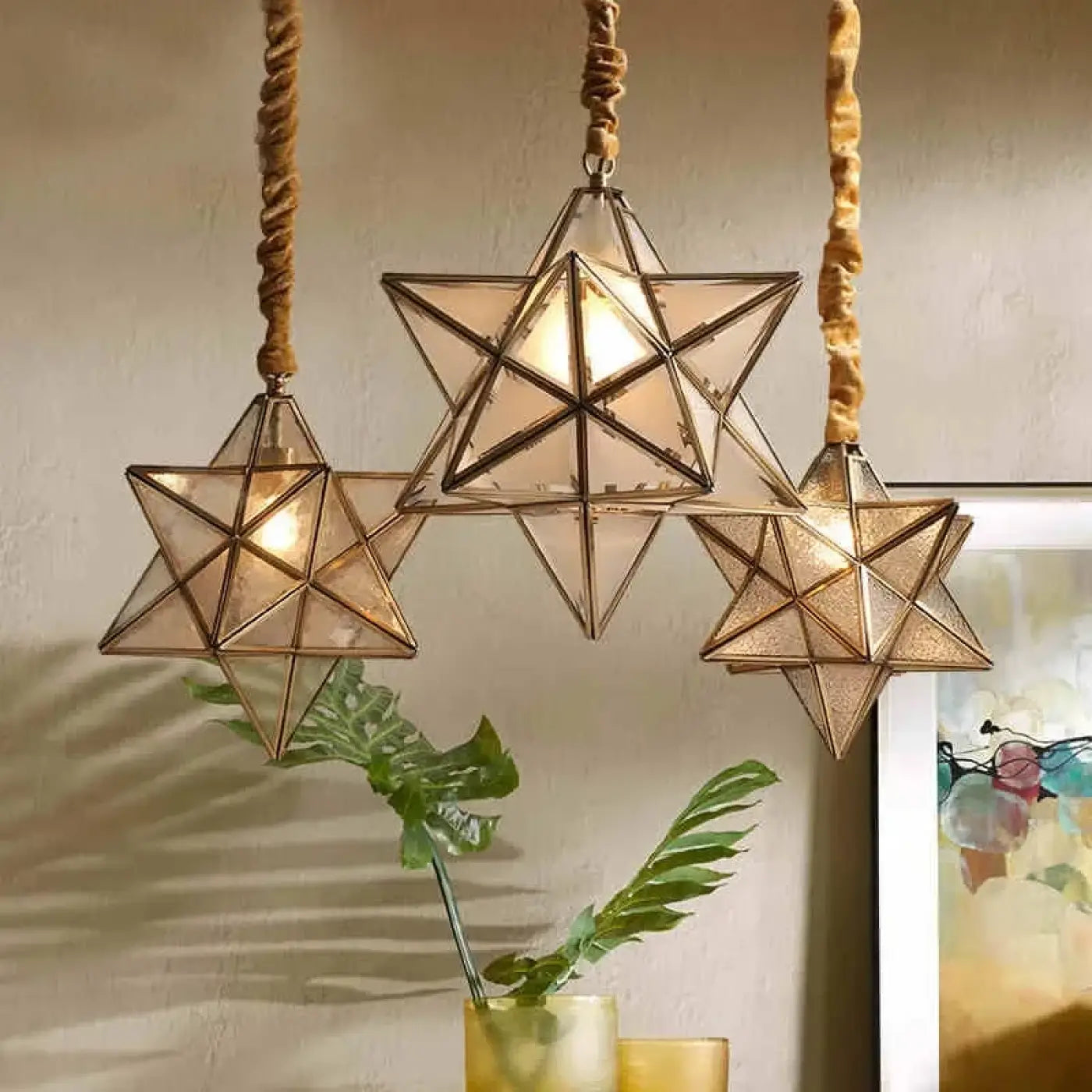 Suspension Luminaire Boheme en Verre - Staro