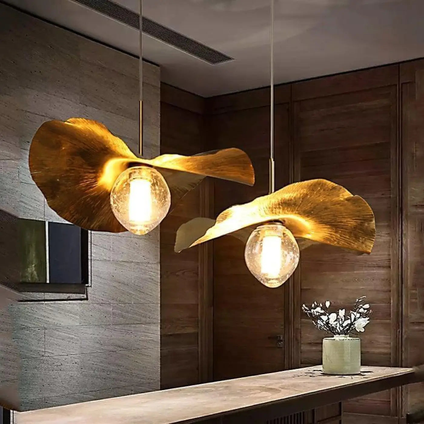 Suspension Luminaire - Feuille